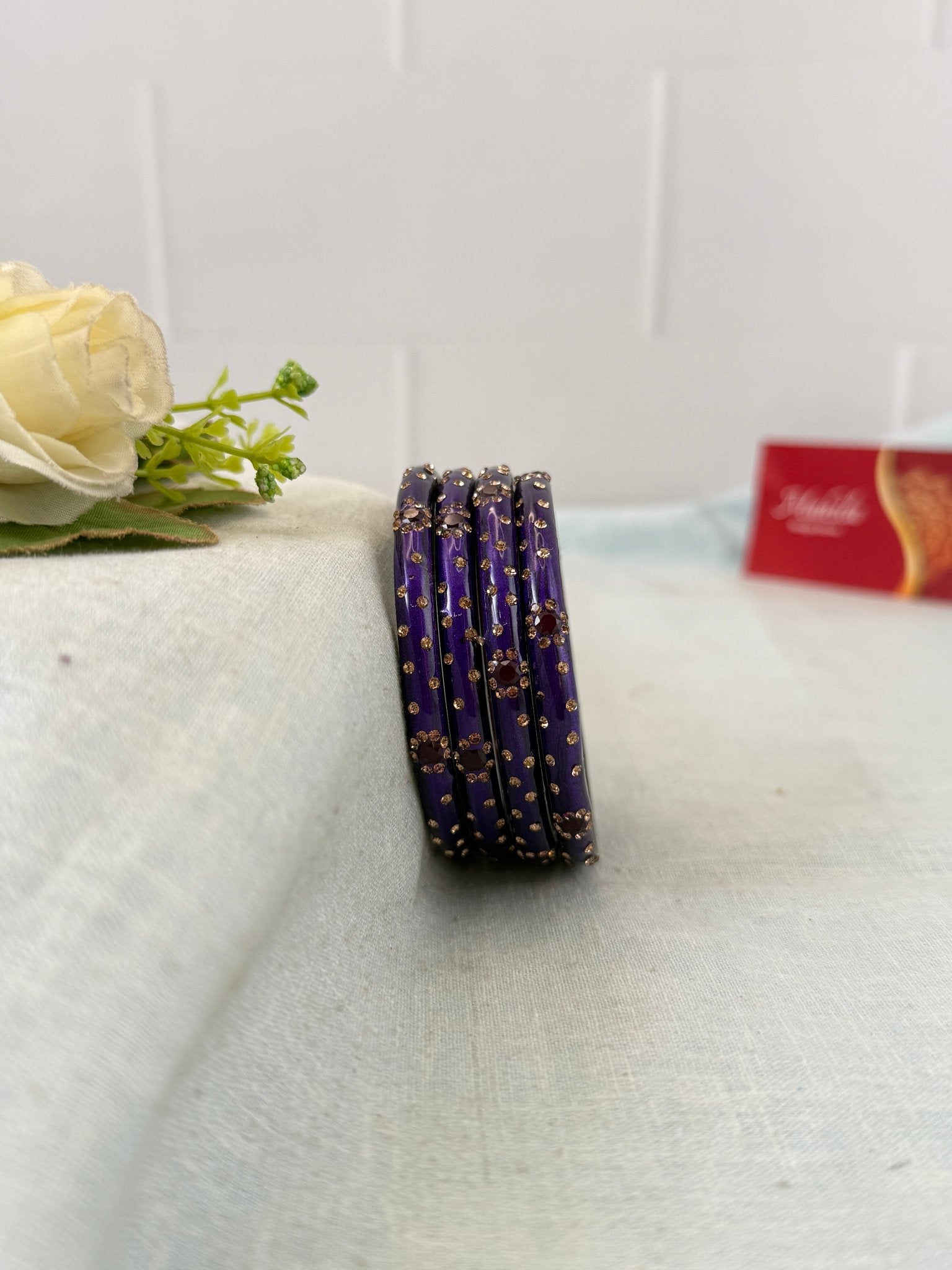 Luxurious Evara Design Kada Glass Bangles 3478 - Make your own box - Mahilas