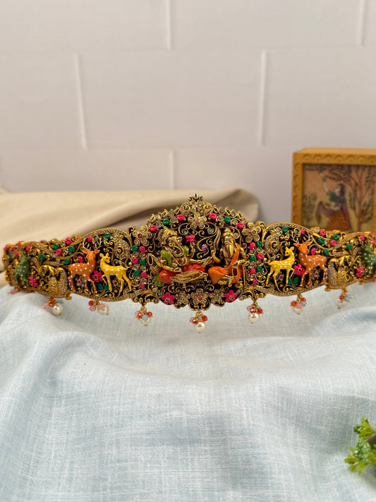 Luxurious Ganesha Vyasraja Vaddanam Kamarbandh 7117 - Mahilas