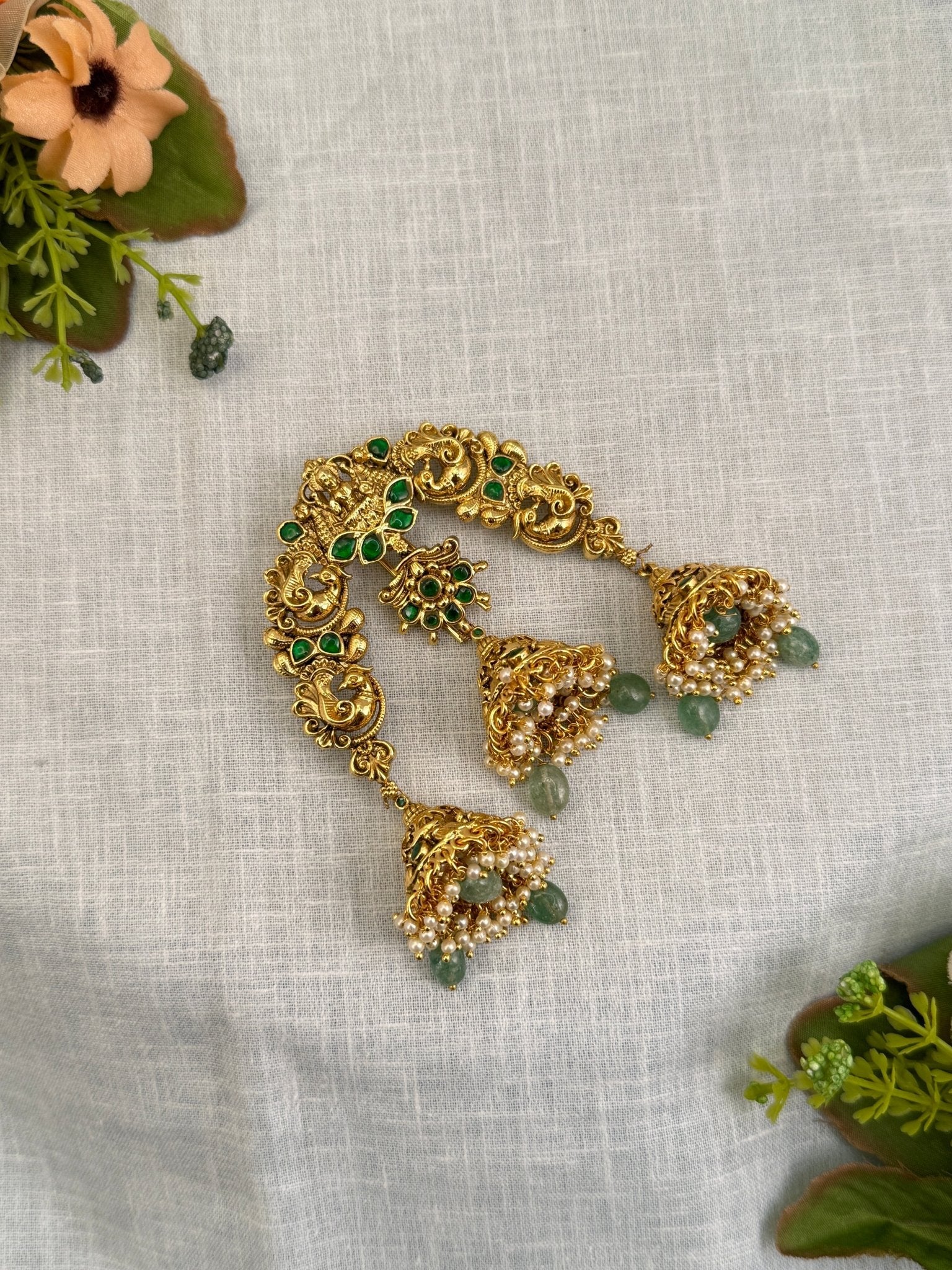Luxurious Jadau Kundan Aech Jadebelle 271 - Mahilas