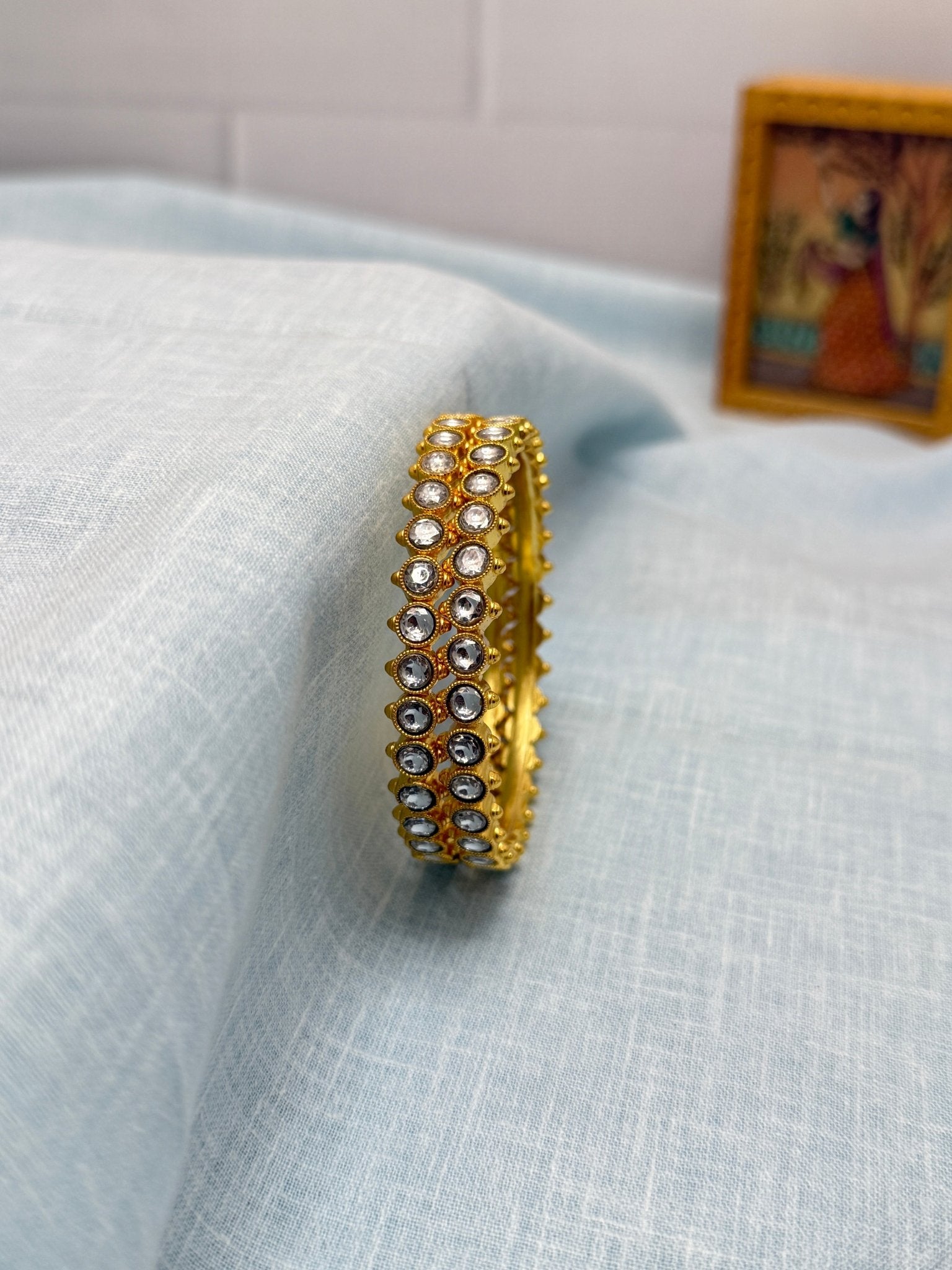 Luxurious Jadau Kundan Bangles 1139 - Mahilas