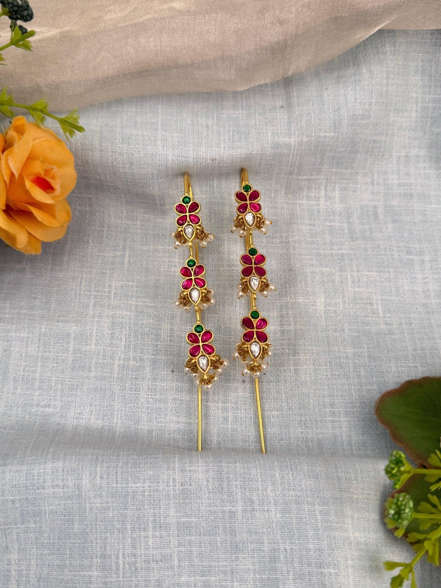 Luxurious Jadau Kundan Earcuff 0487 - Mahilas