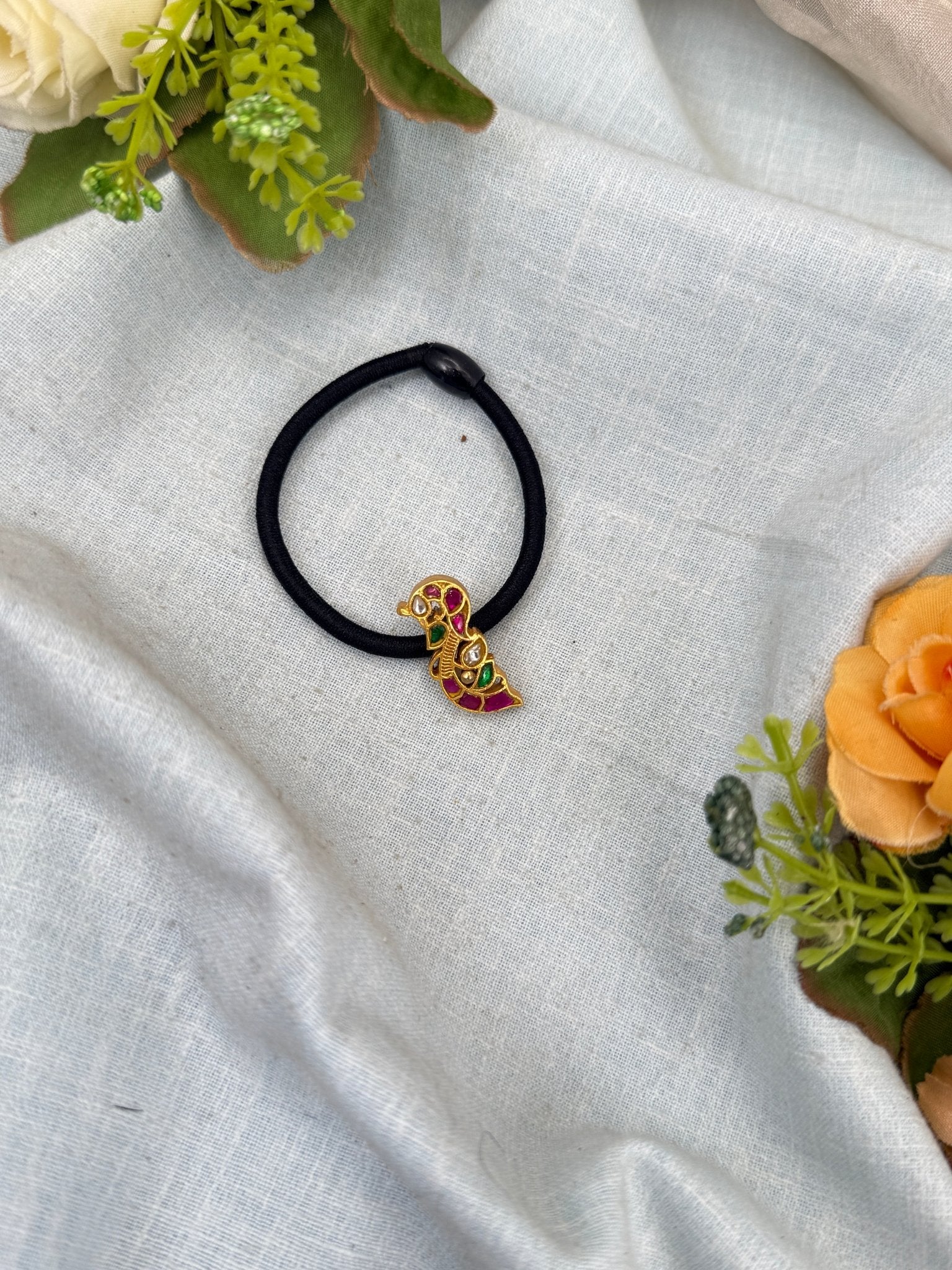 Luxurious Jadau Kundan Hair Tie Band 002 - Mahilas