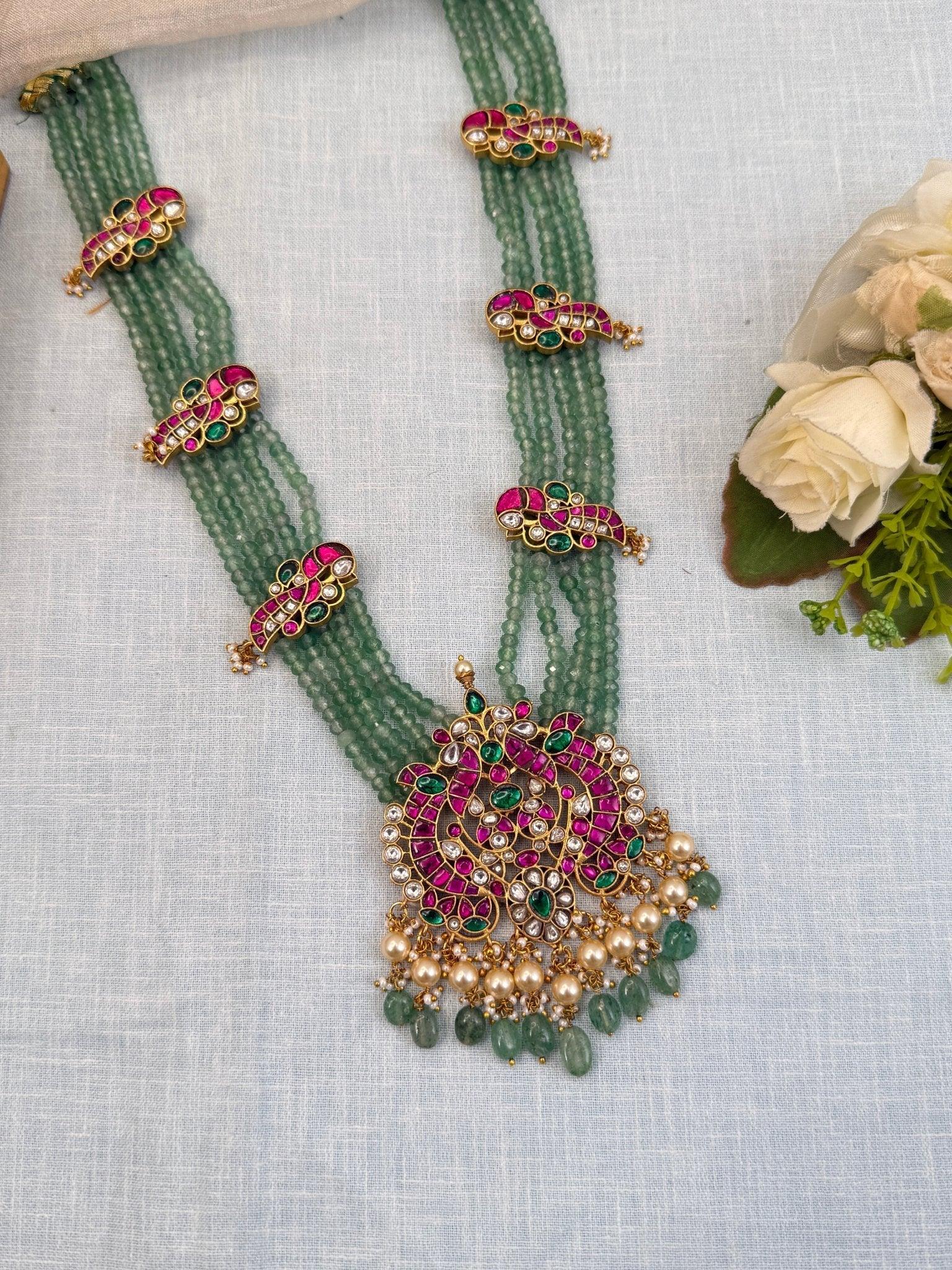 Luxurious Jadau Kundan Layer Necklace Set 565 - Mahilas