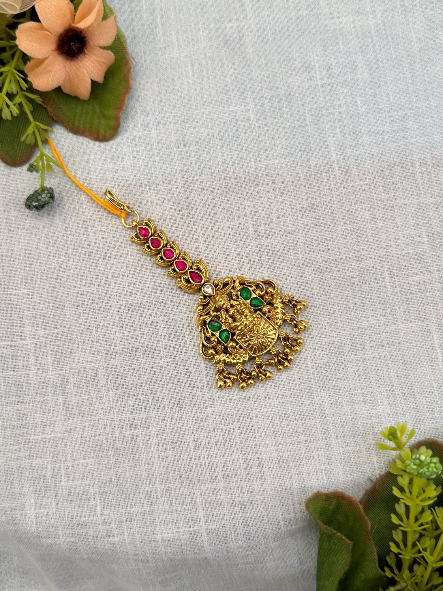 Luxurious Jadau Kundan Maang Tikka 4202 - Mahilas