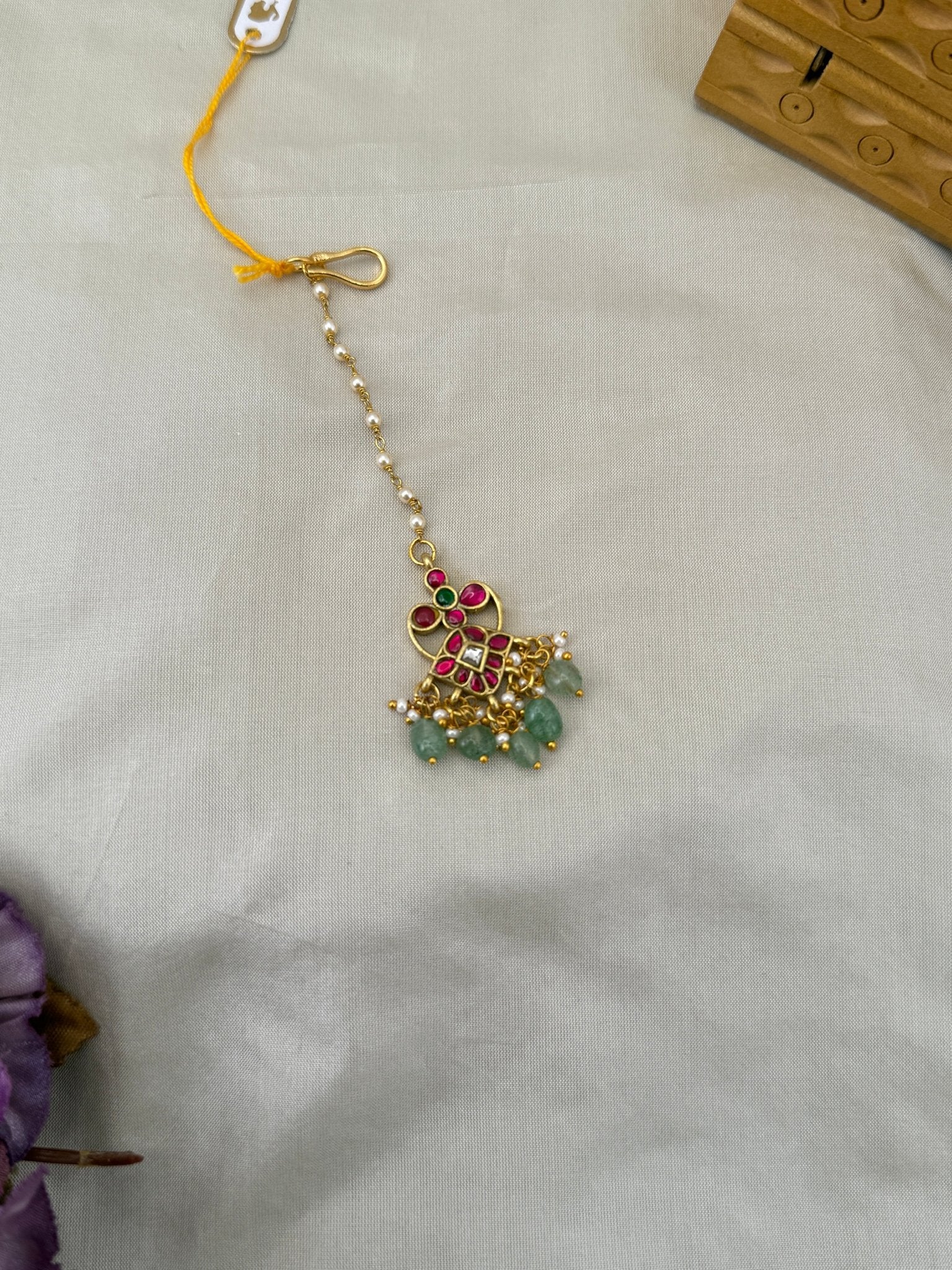 Luxurious Jadau Kundan Maang Tikka 4351 - Mahilas