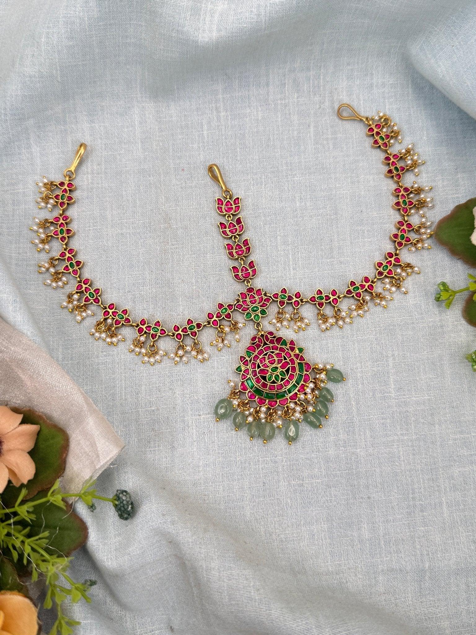 Luxurious Jadau Kundan Maang Tikka Mathapatti 344 - Mahilas