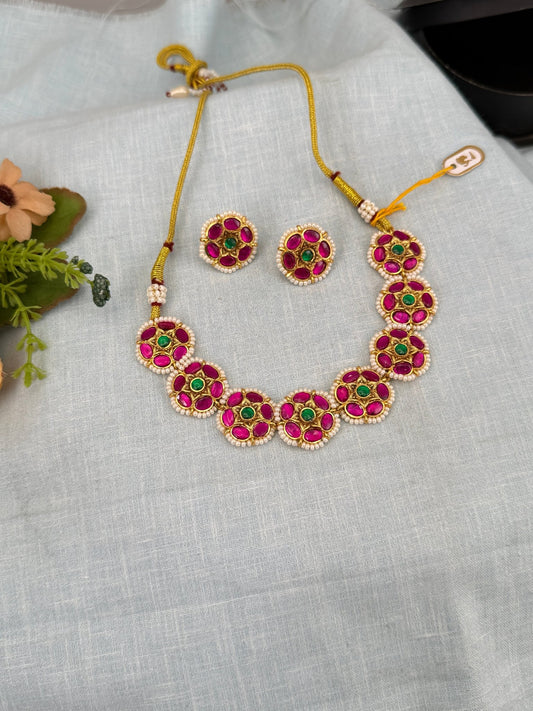 Luxurious Jadau Kundan Necklace Set 533 - Mahilas