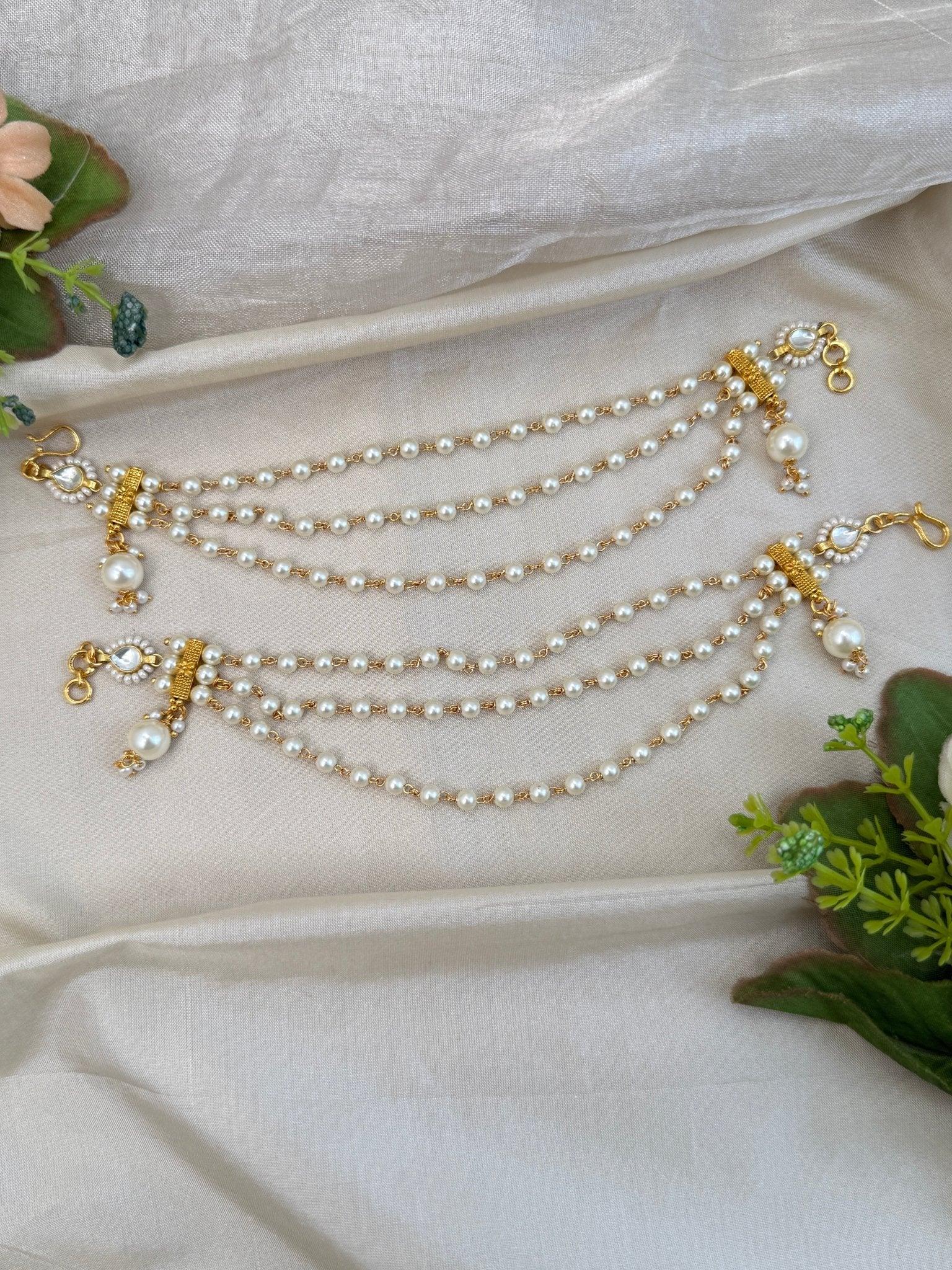 Luxurious Kundan Maatal Earchain 284 - Mahilas