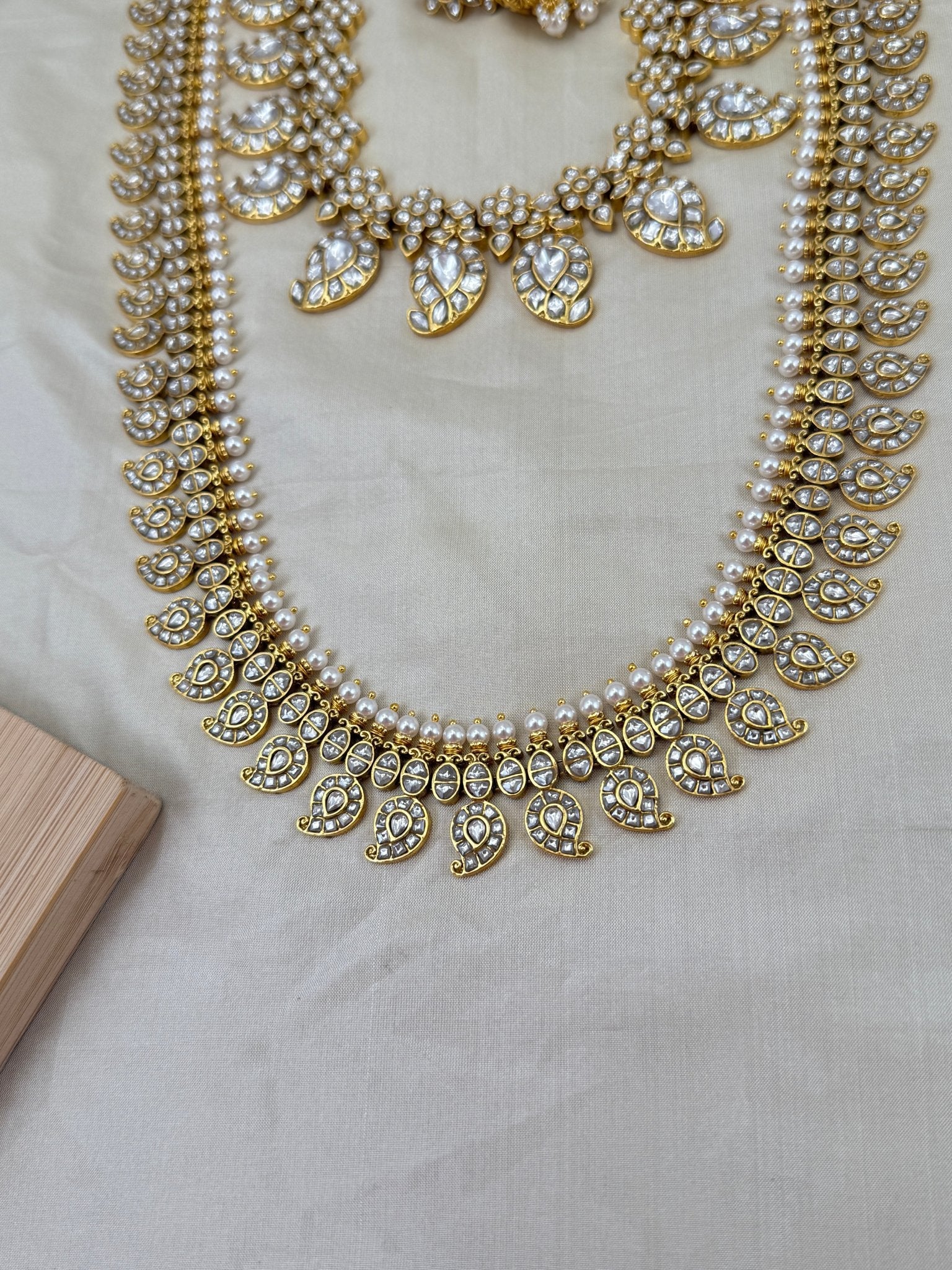 Luxurious Kundan Mango Bridal Necklace Set 616 - Mahilas