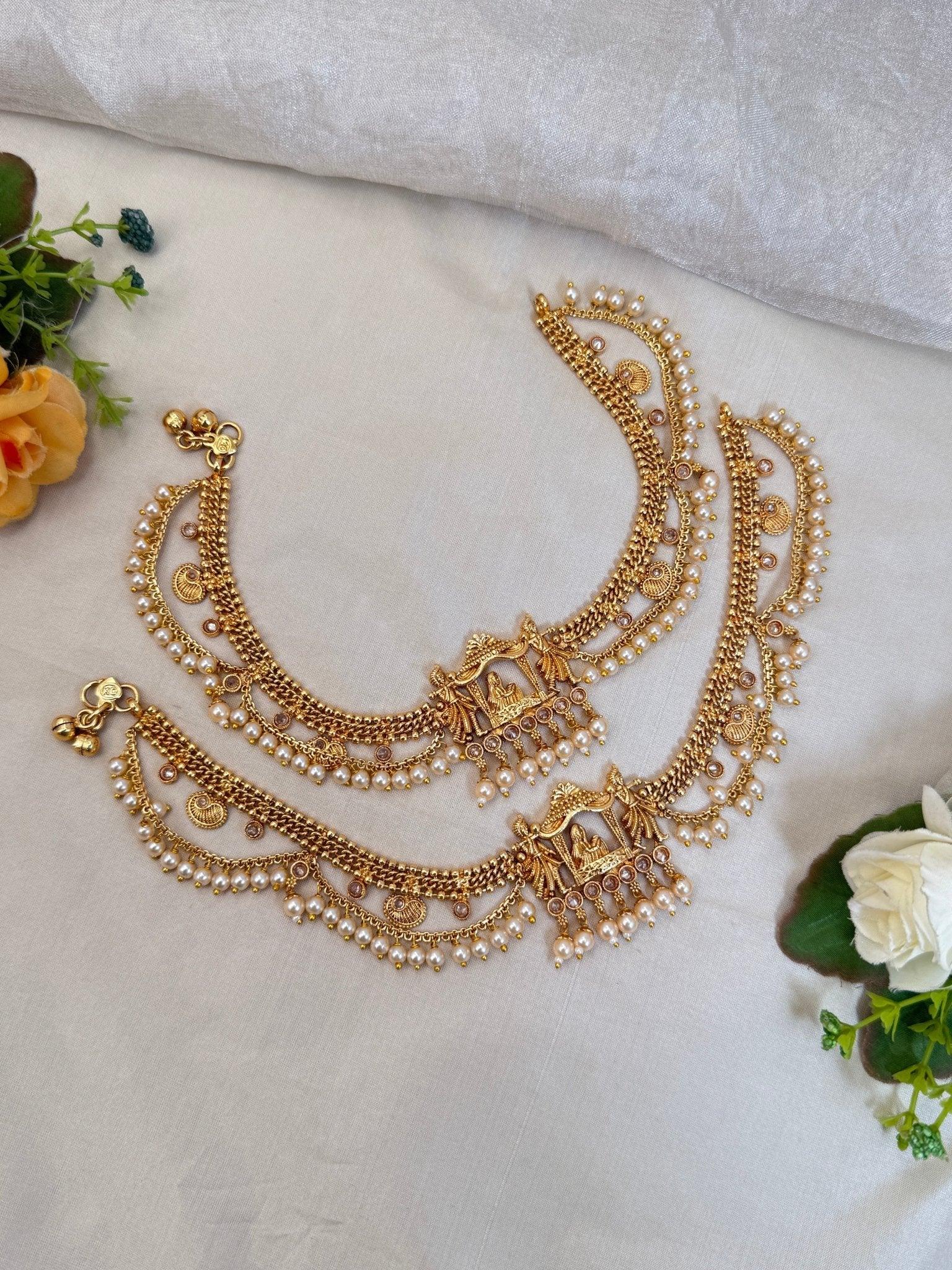 Luxurious Layer Antique Payal Anklet 0223 - Mahilas