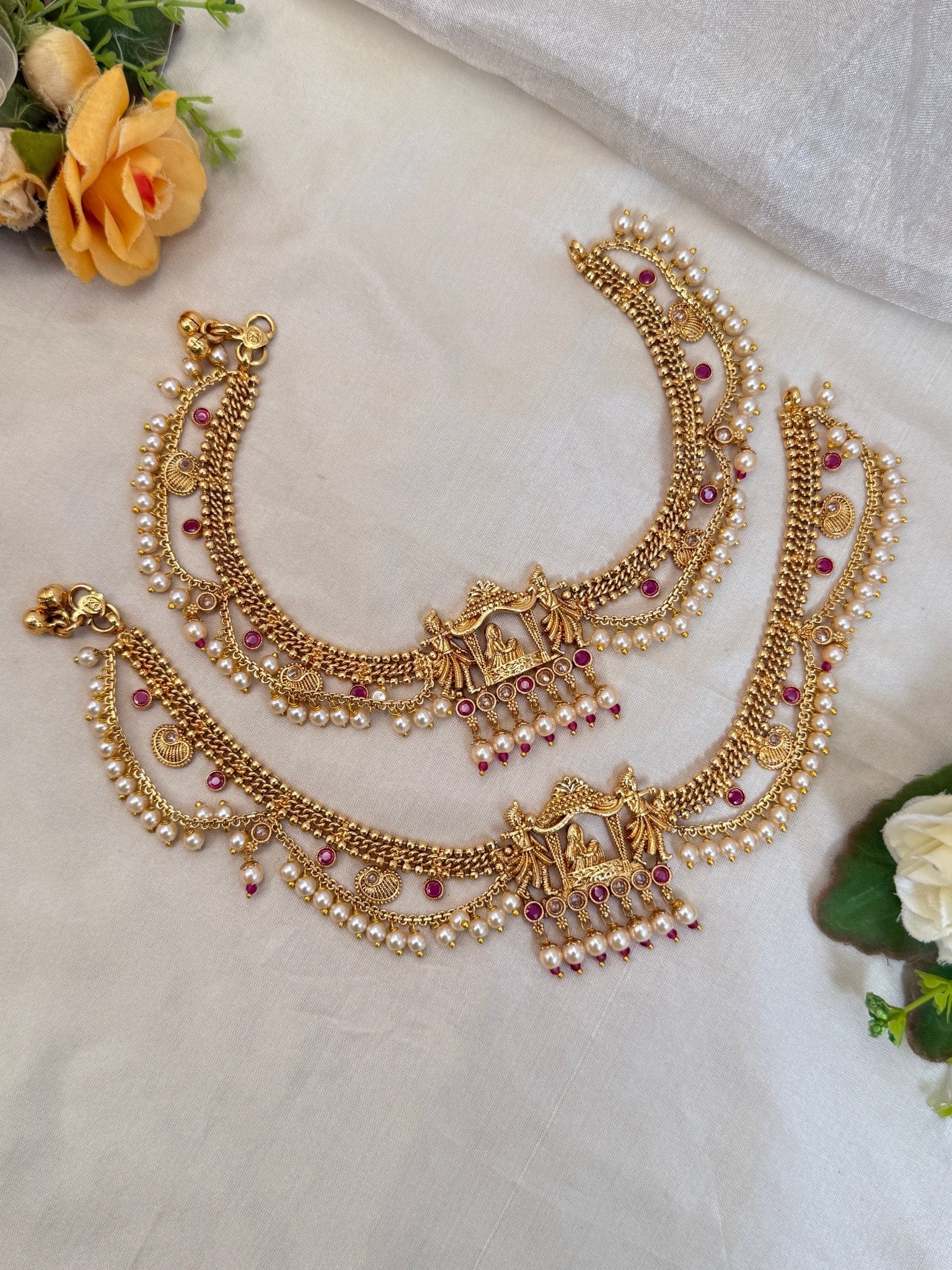 Luxurious Layer Antique Payal Anklet 0224 - Mahilas