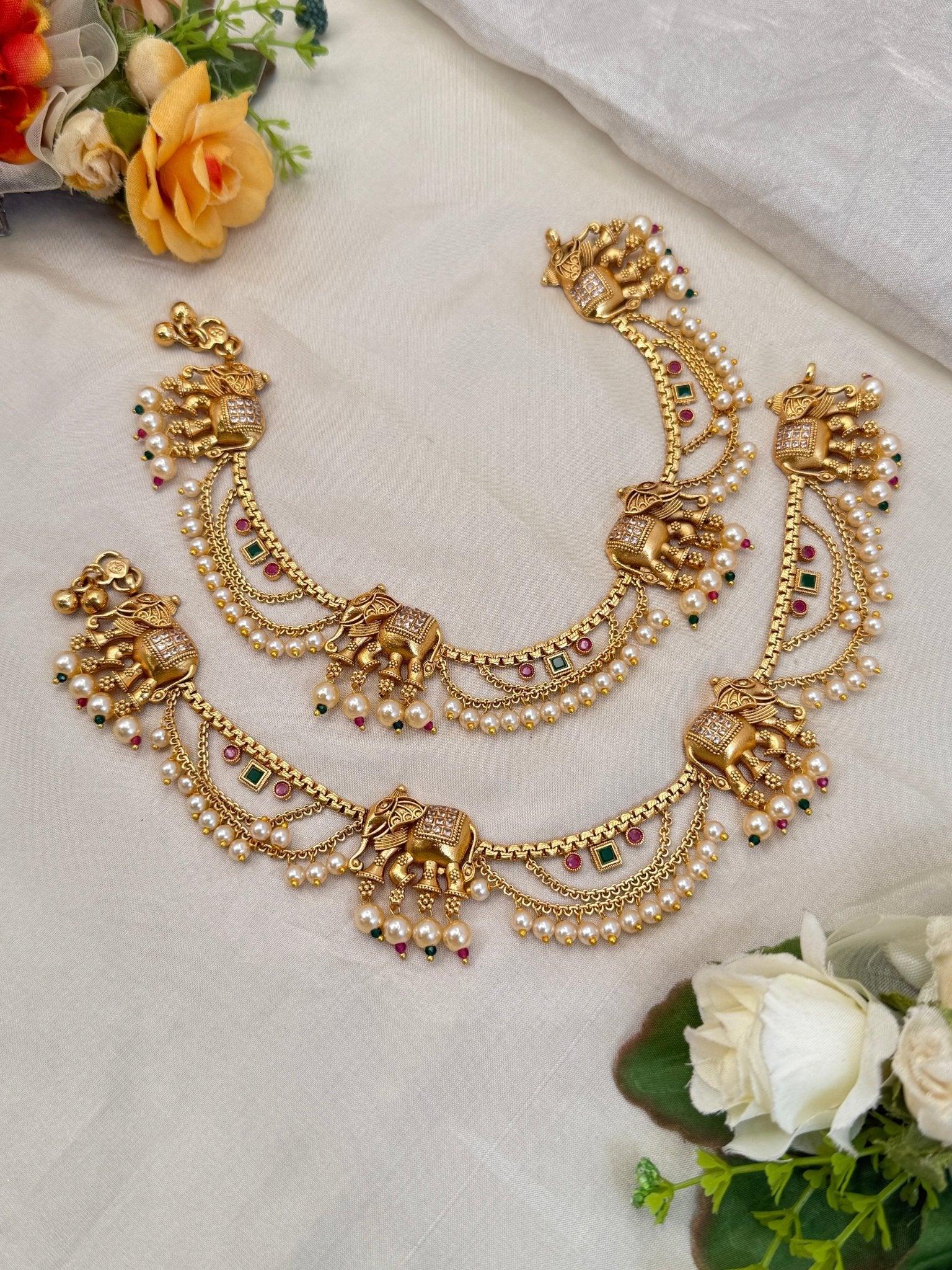 Luxurious Layer Antique Payal Anklet 0231 - Mahilas