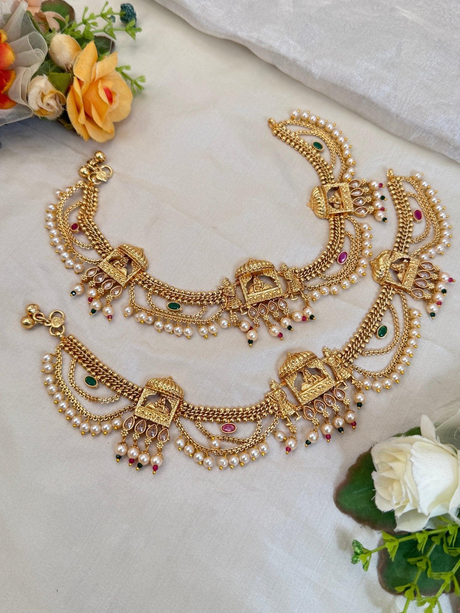 Luxurious Layer Antique Payal Anklet 0232 - Mahilas