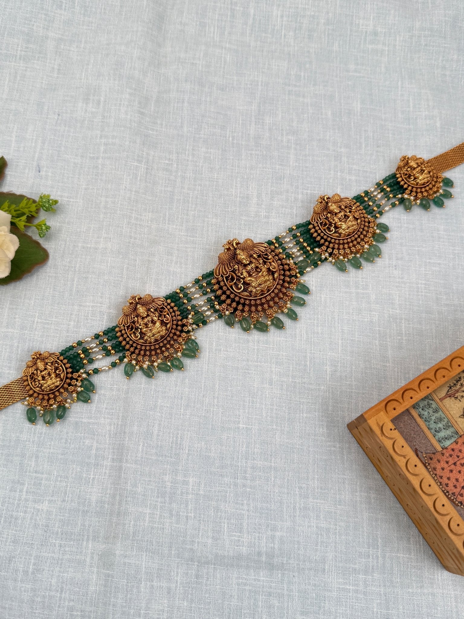 Luxurious Layer Beads Antique Vaddanam Kamarbandh 7079 - Mahilas
