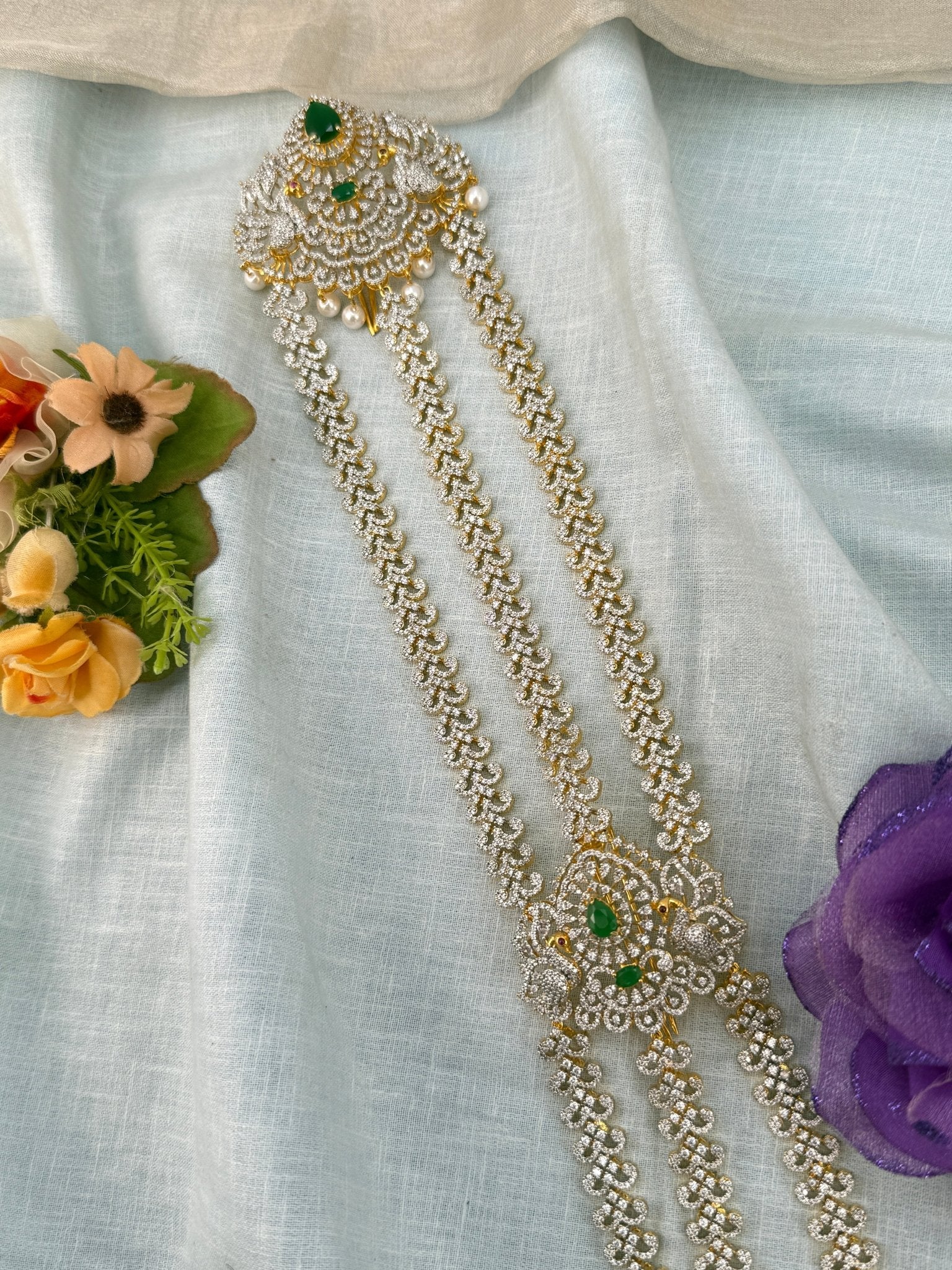 Luxurious Layer Stone Bridal Long Jadebille 3072 - Mahilas