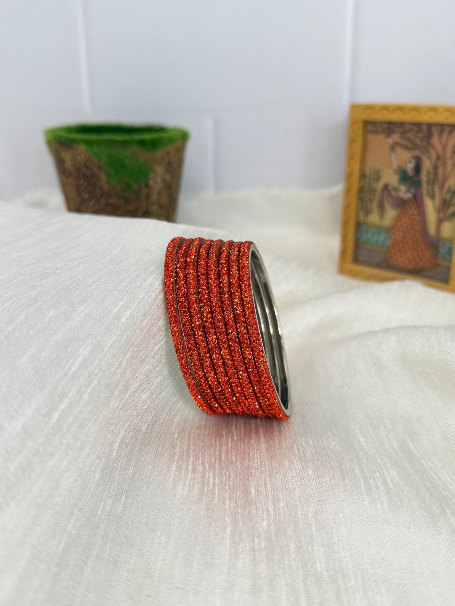 Luxurious Metal Bangle Design 005 (24 Colours) - Mahilas