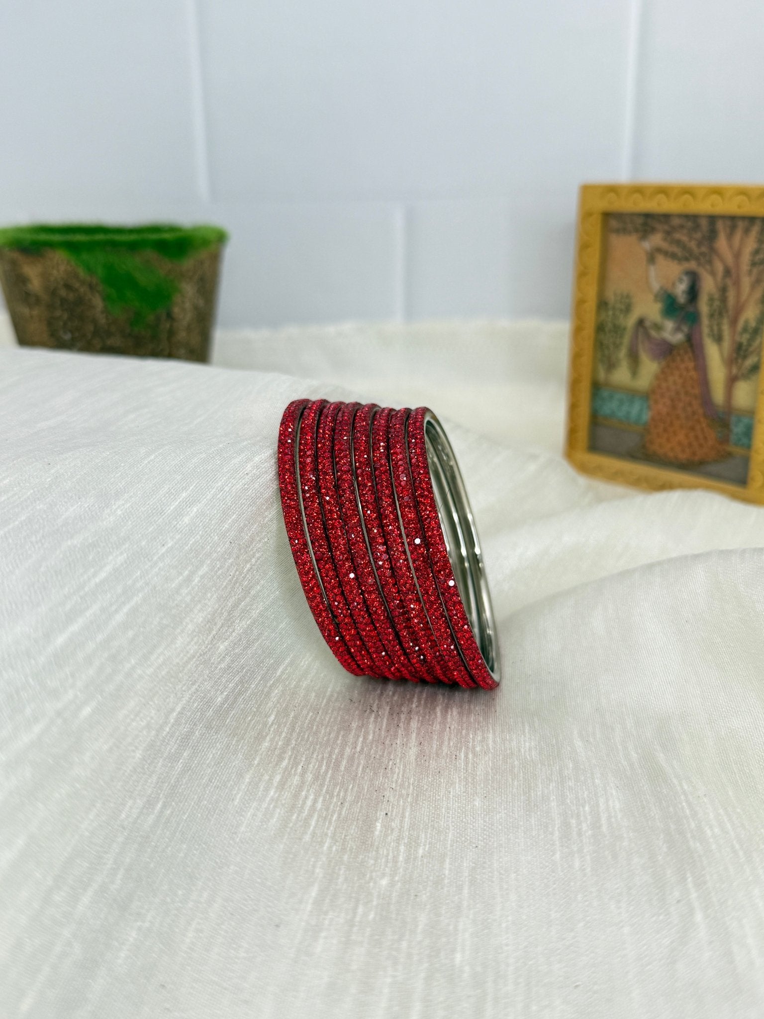 Luxurious Metal Bangle Design 005 (24 Colours) - Mahilas