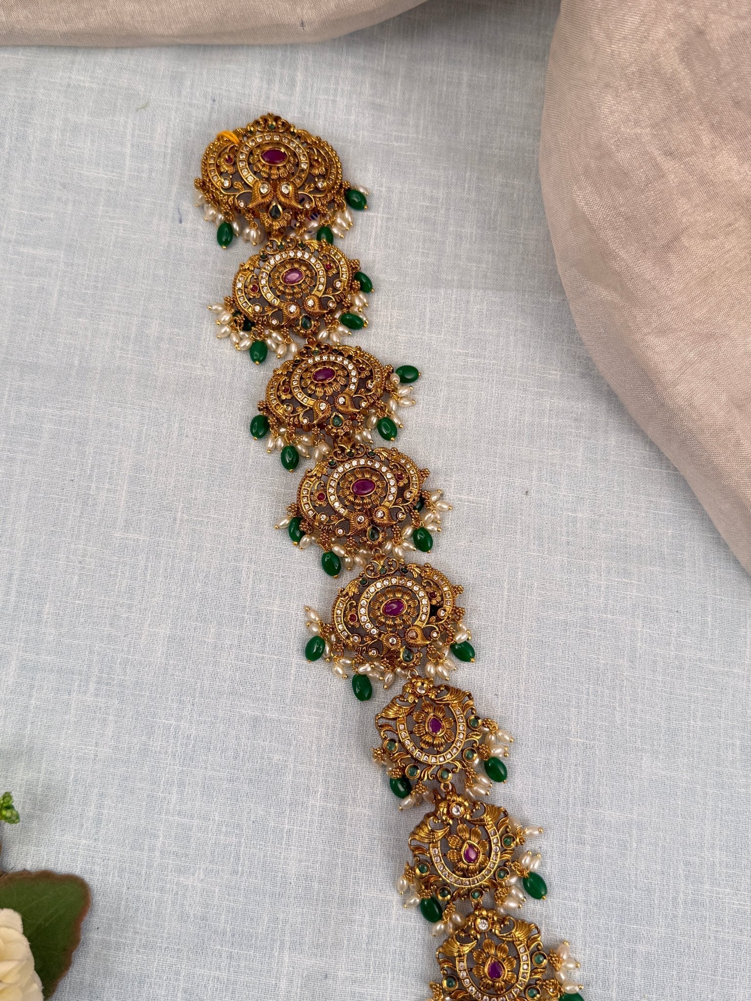 Luxurious Mid Long Antique Jadebille 338 - Mahilas