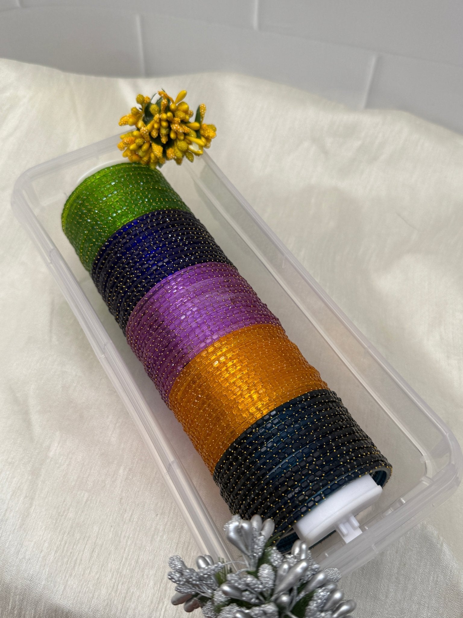 Luxurious New Rain Drop Pro Glass Bangle Box - 058 - Mahilas