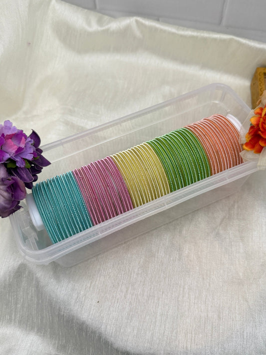 Luxurious Pastel Star Design Glass Bangle Box Box 5 Colors - 069 - Mahilas