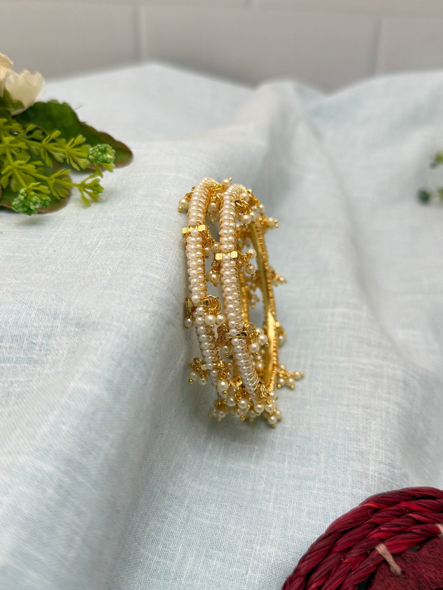 Luxurious Pearl Bangles 6994 - Mahilas