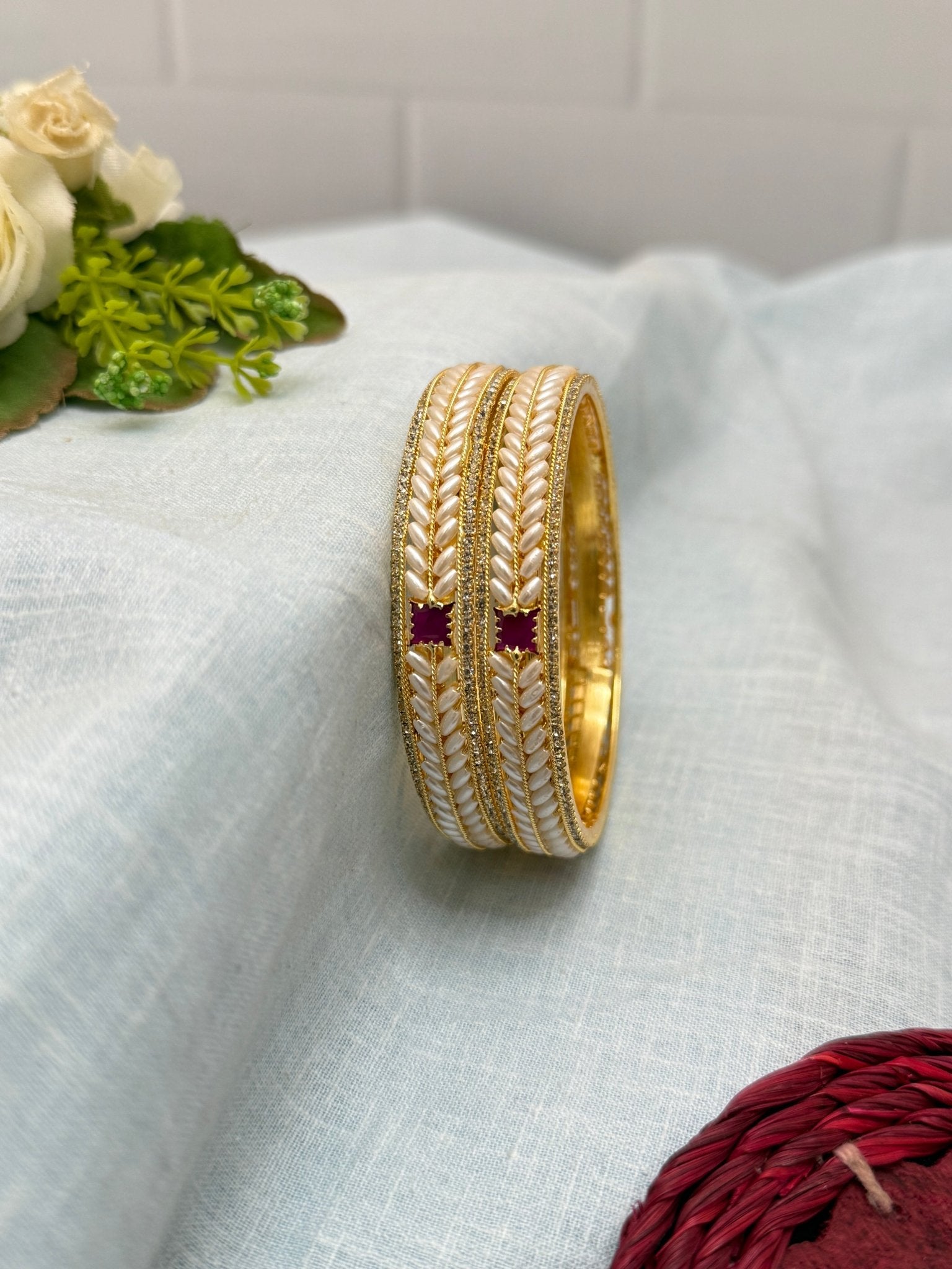 Luxurious Pearl Bangles 6998 - Mahilas