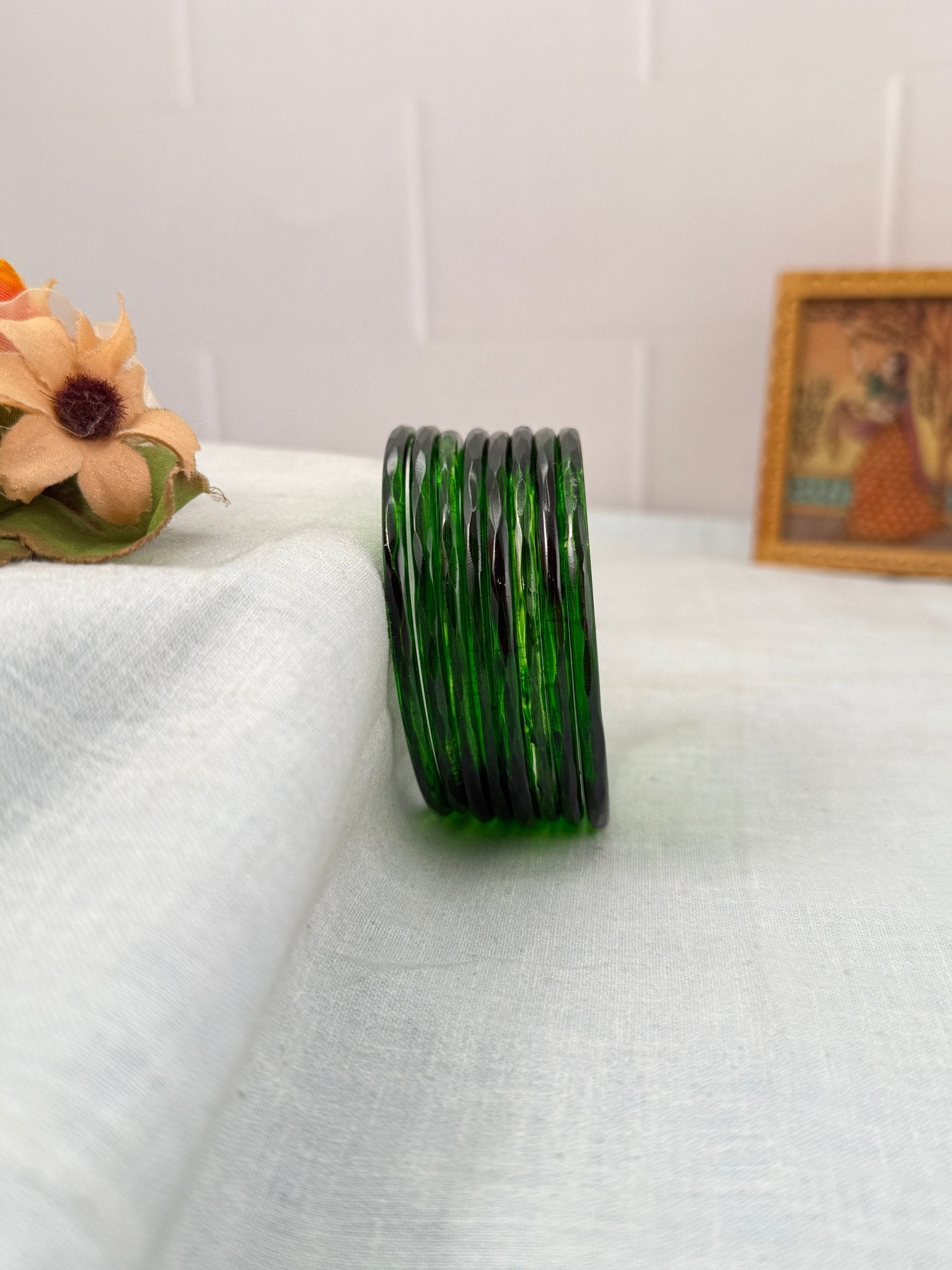 Luxurious Plain Design New Glass Bangles 3461 - Make your own box - Mahilas