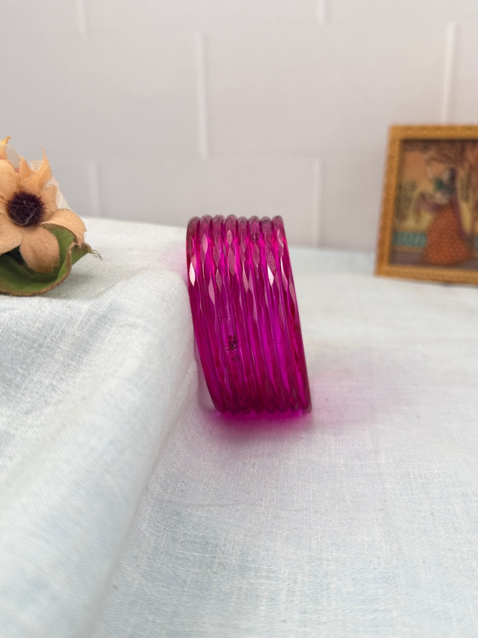 Luxurious Plain Design New Glass Bangles 3461 - Make your own box - Mahilas