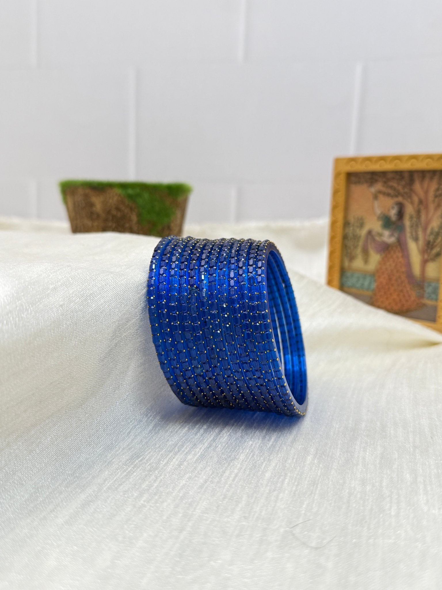 Luxurious Rain Drop Design New Glass Bangles Pro - 055 - Make your own box - Mahilas