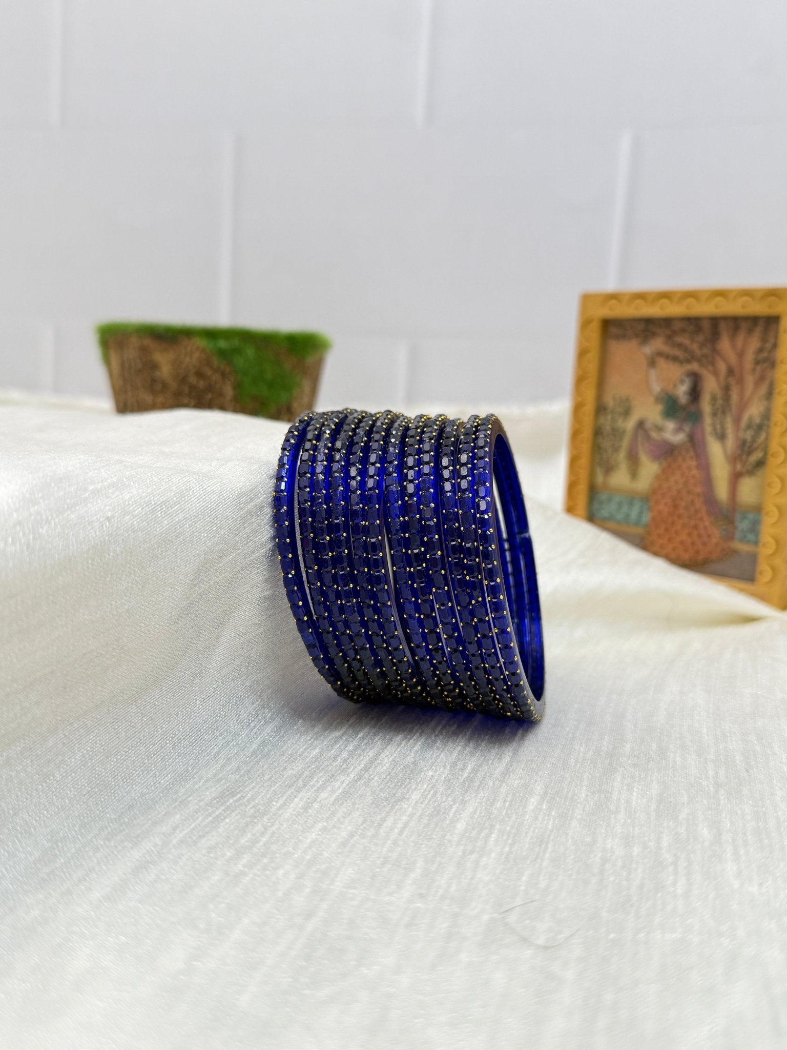 Luxurious Rain Drop Design New Glass Bangles Pro - 055 - Make your own box - Mahilas