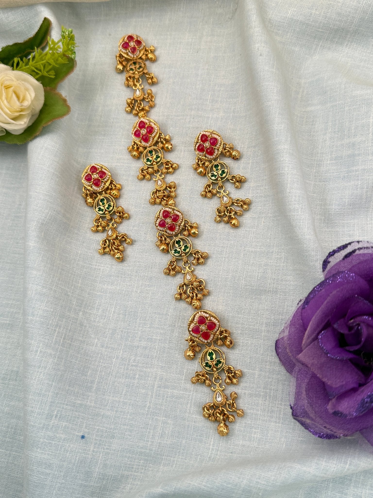 Luxurious Set of 6 Antique Jadebille 597 - Mahilas