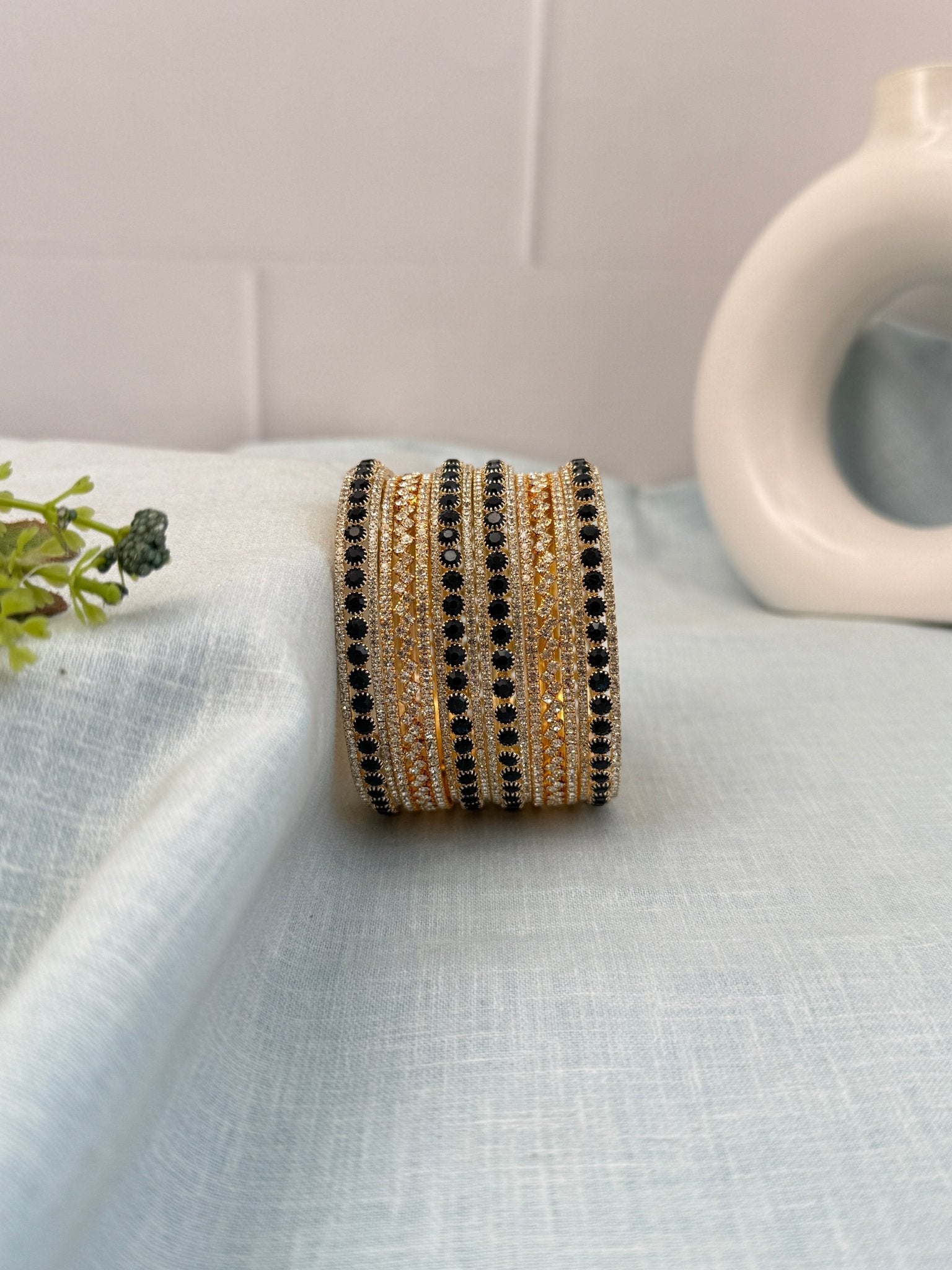 Luxurious Stone Bangle Design 10 Colors 5244 - Mahilas