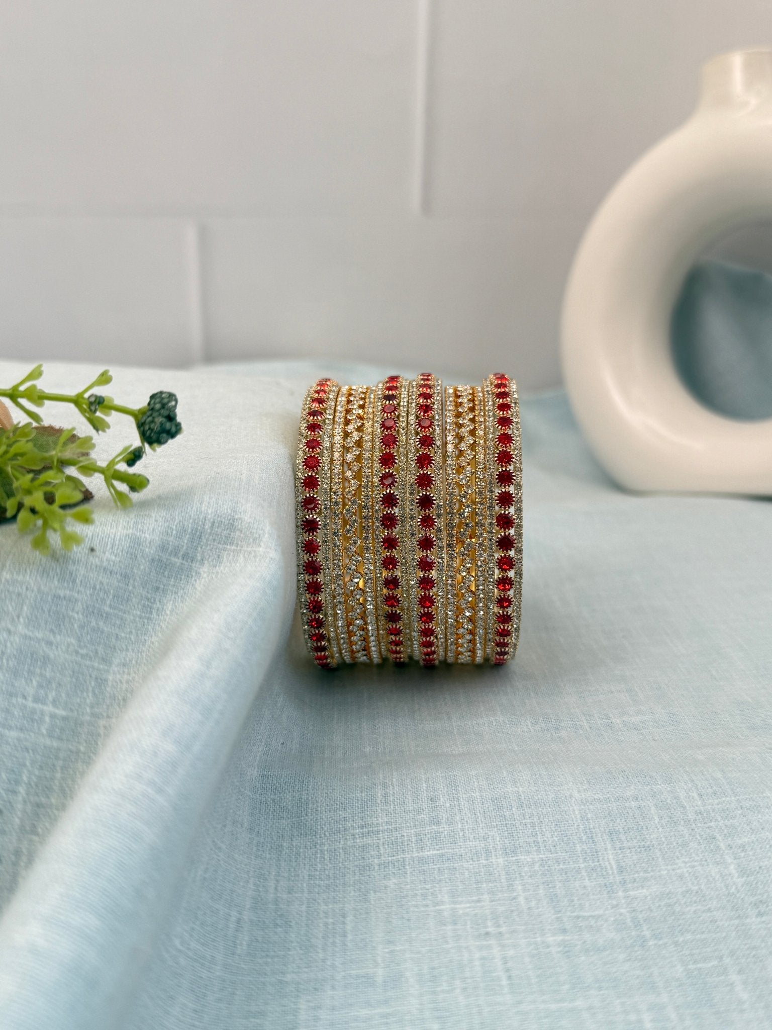 Luxurious Stone Bangle Design 10 Colors 5244 - Mahilas