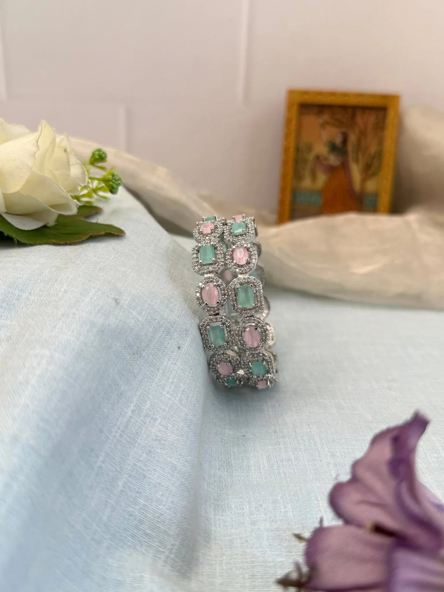 Luxurious Stone Bangles 7049 - Mahilas