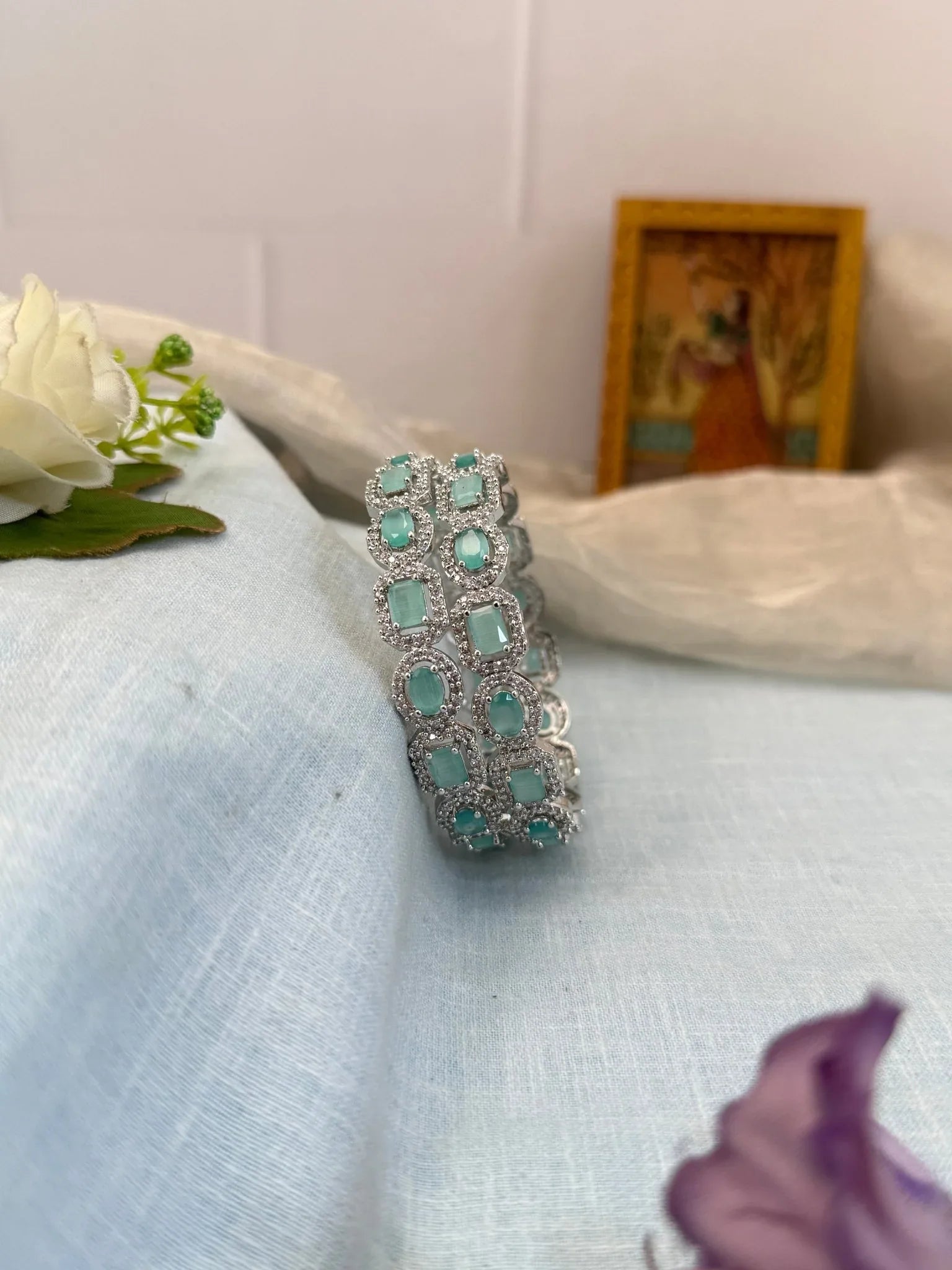 Luxurious Stone Bangles 7050 - Mahilas