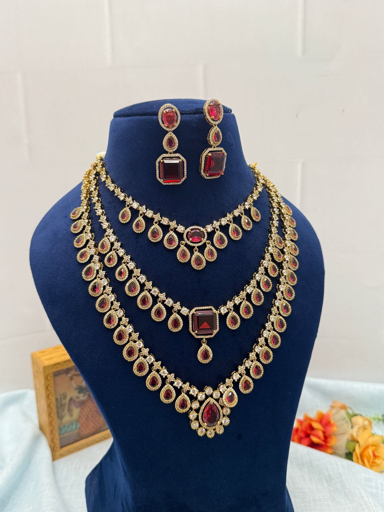 Luxurious Stone Necklace 434 - Mahilas