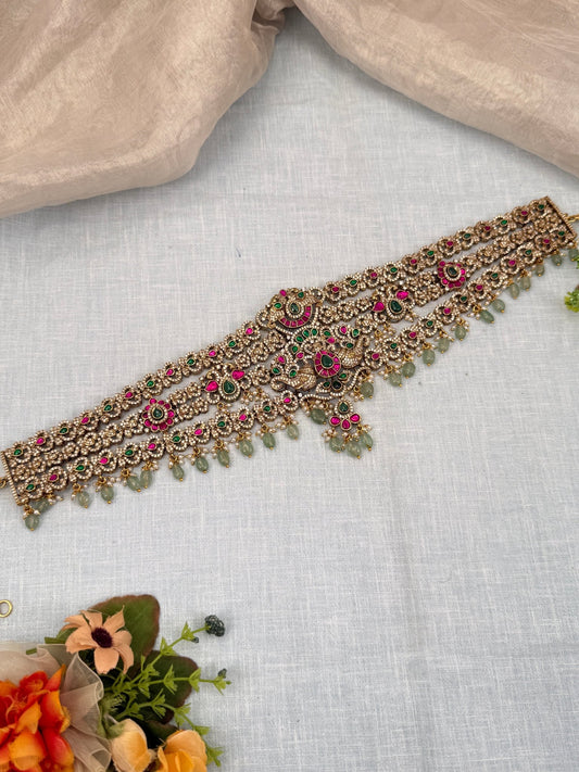 Luxurious Victorian Bridal Vaddanam Kamarbandh 7080 - Mahilas