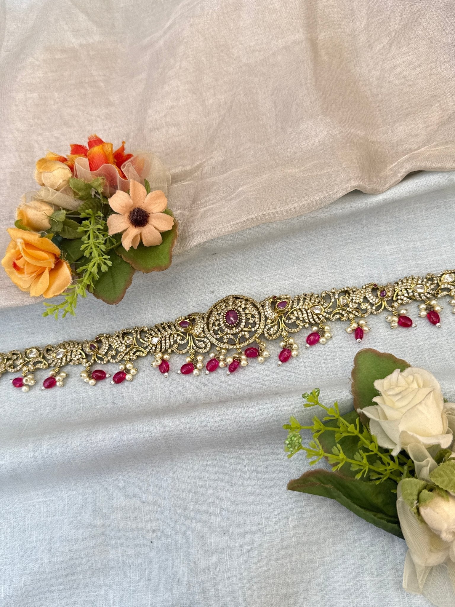 Luxurious Victorian Chain Style Kamarbandh Vaddanam 8104 - Mahilas