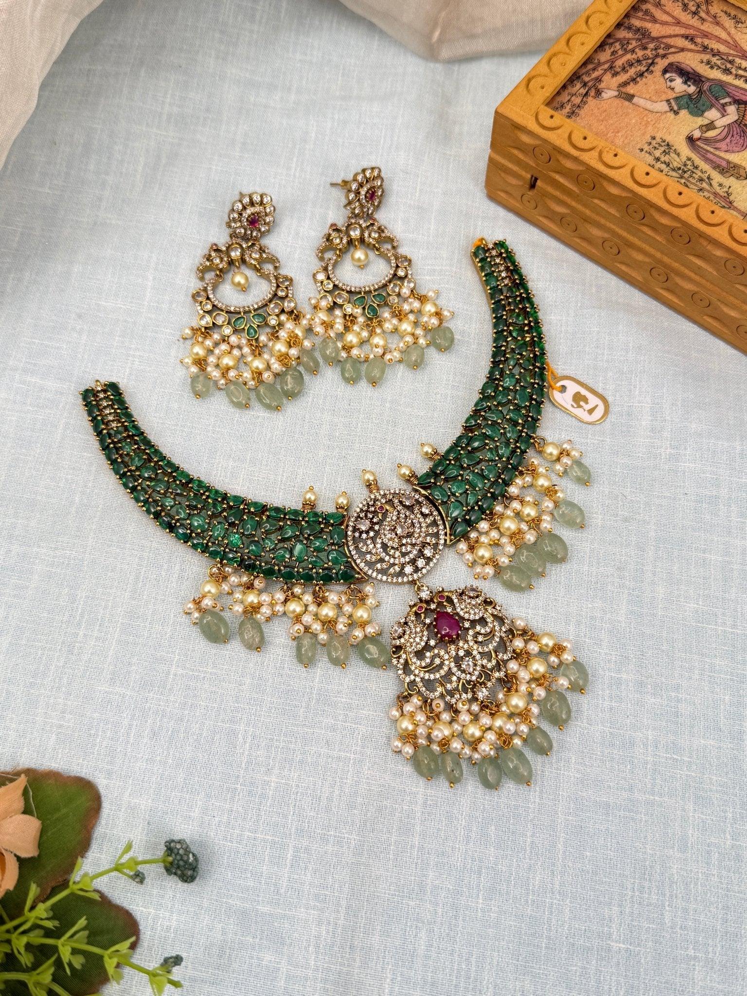 Luxurious Victorian Hasli Style Necklace Set 280 - Mahilas