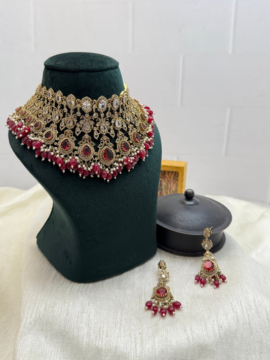 Luxurious Victorian Kundan Choker Necklace 261 - Mahilas
