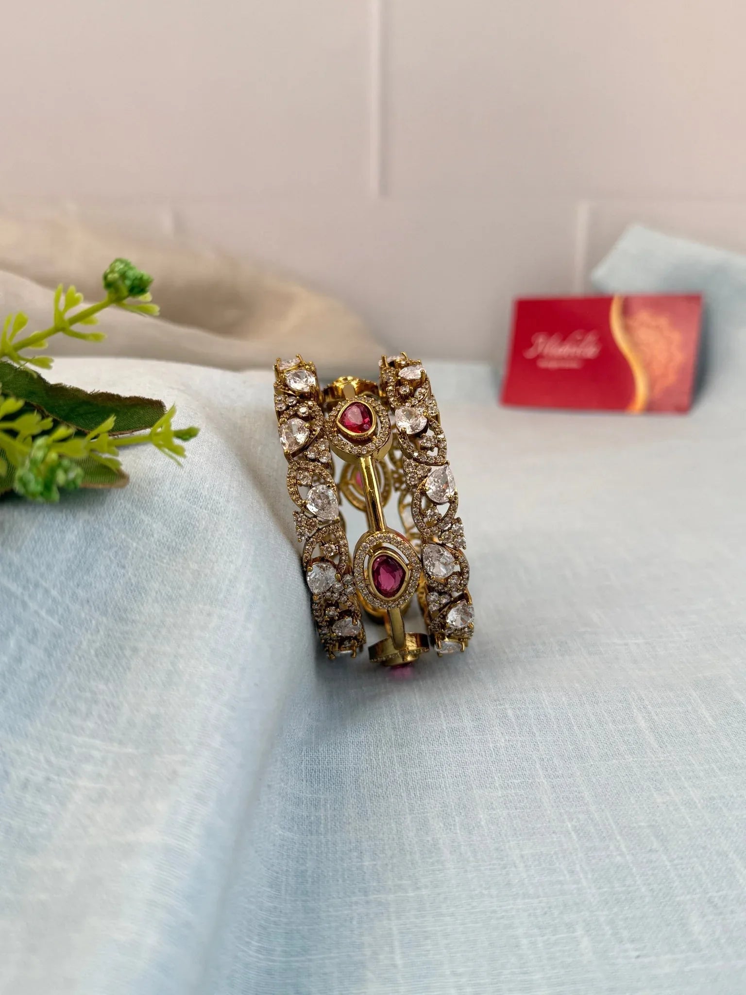 Luxurious Victorian Statement Bangle Set 5242 - Mahilas