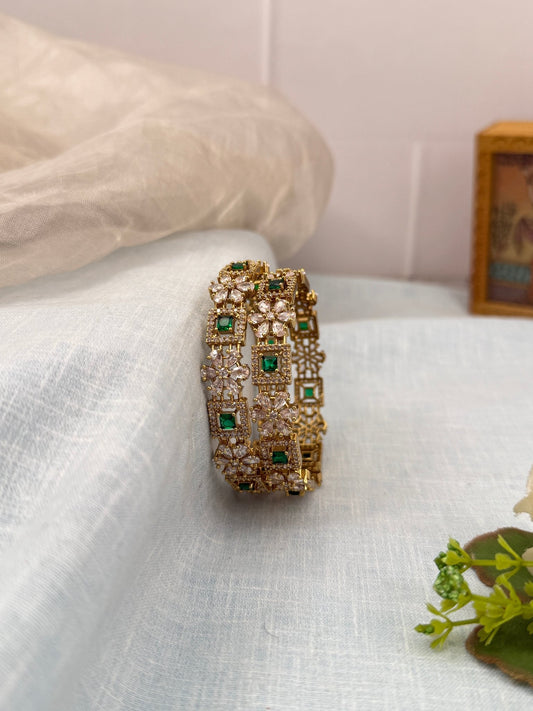 Luxurious Victorian Stone Bangles 7027 - Mahilas