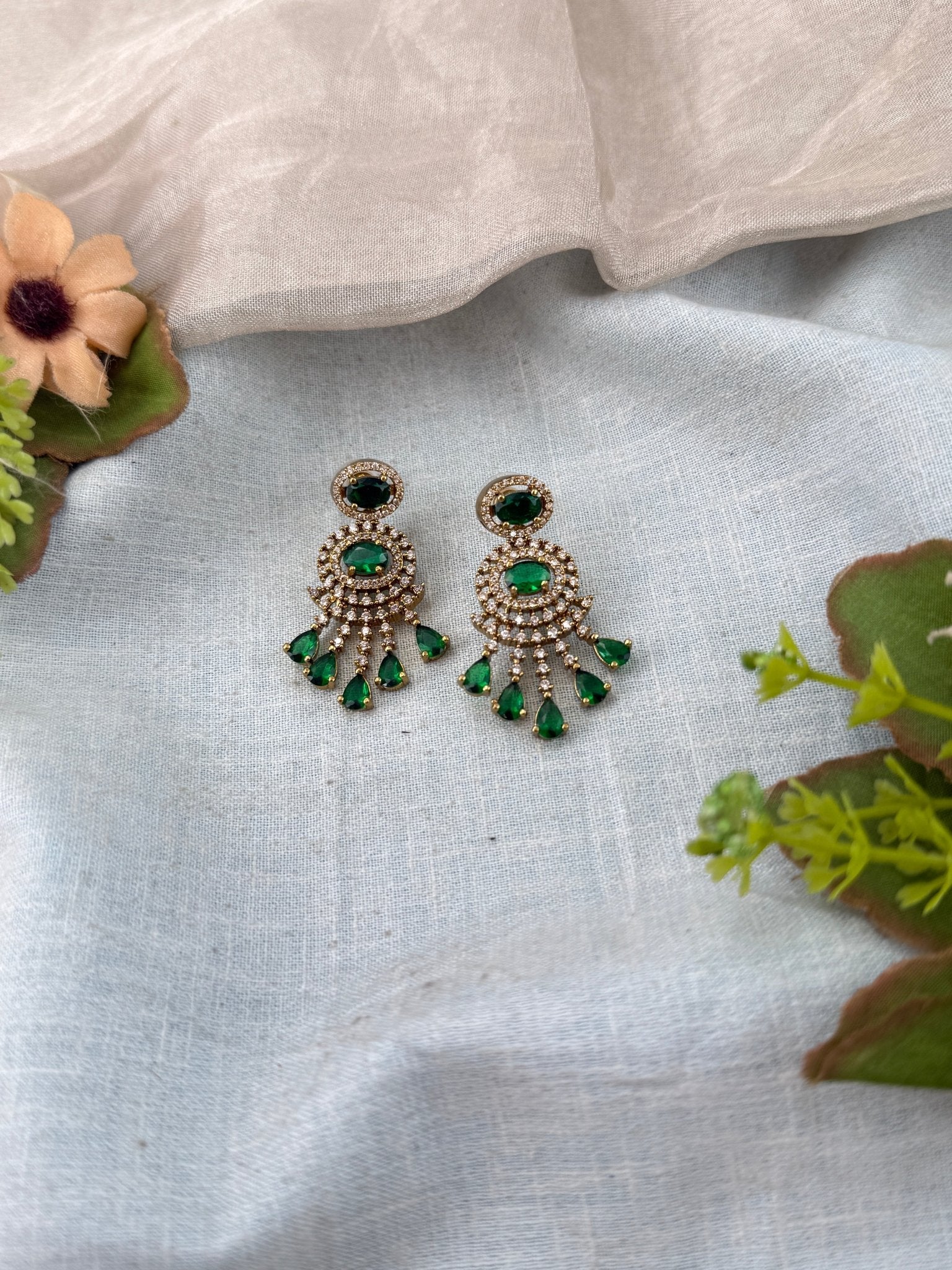 Luxurious Victorian Stone Earrings 0278 - Mahilas