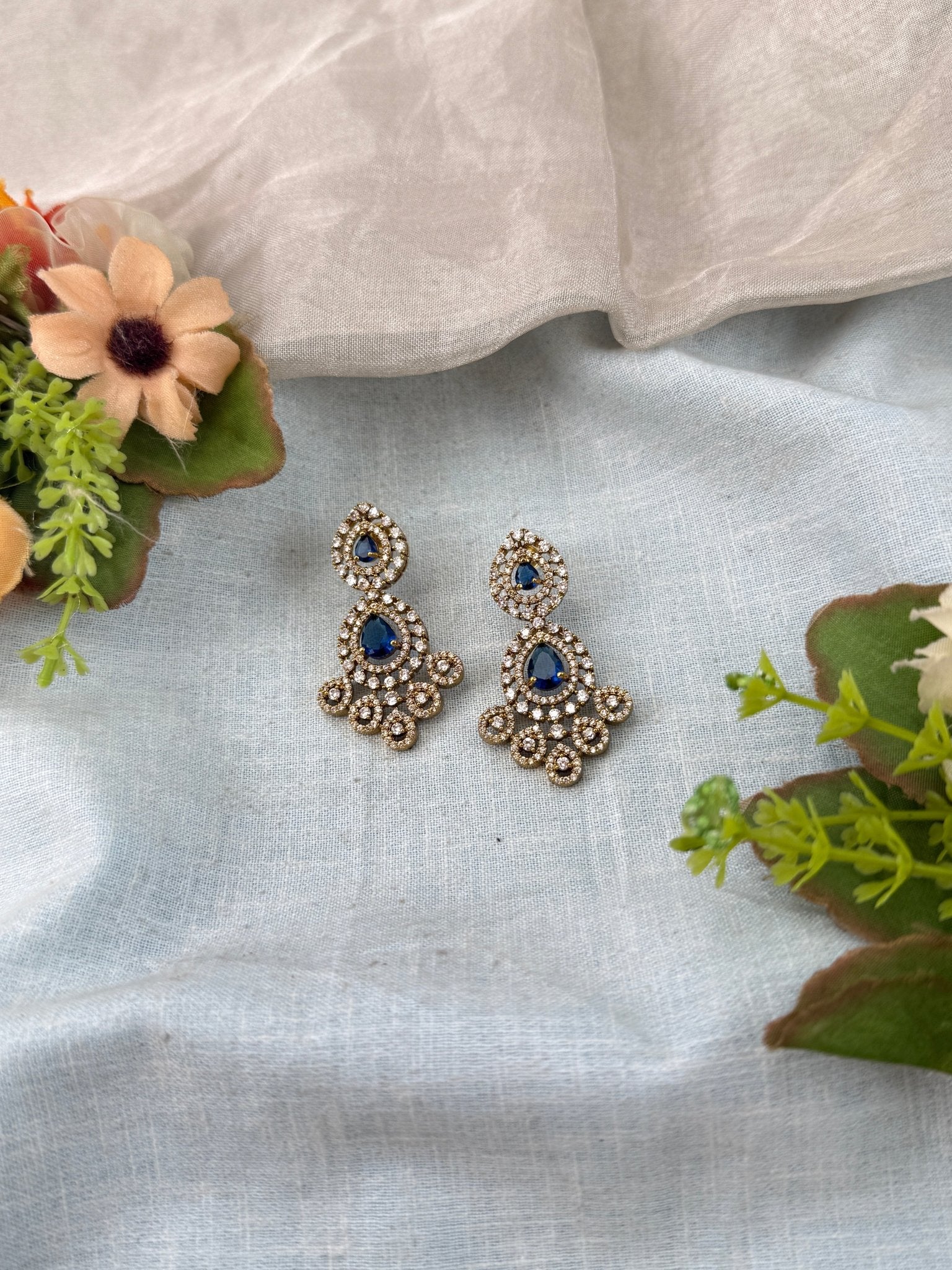 Luxurious Victorian Stone Earrings 0282 - Mahilas