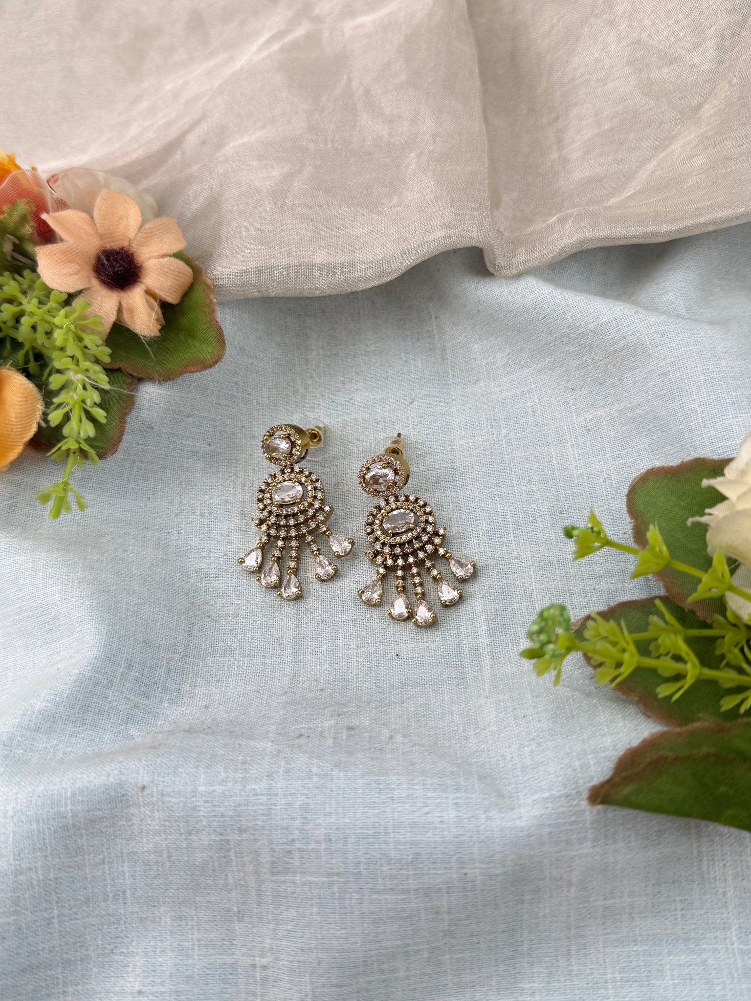 Luxurious Victorian Stone Earrings 0285 - Mahilas