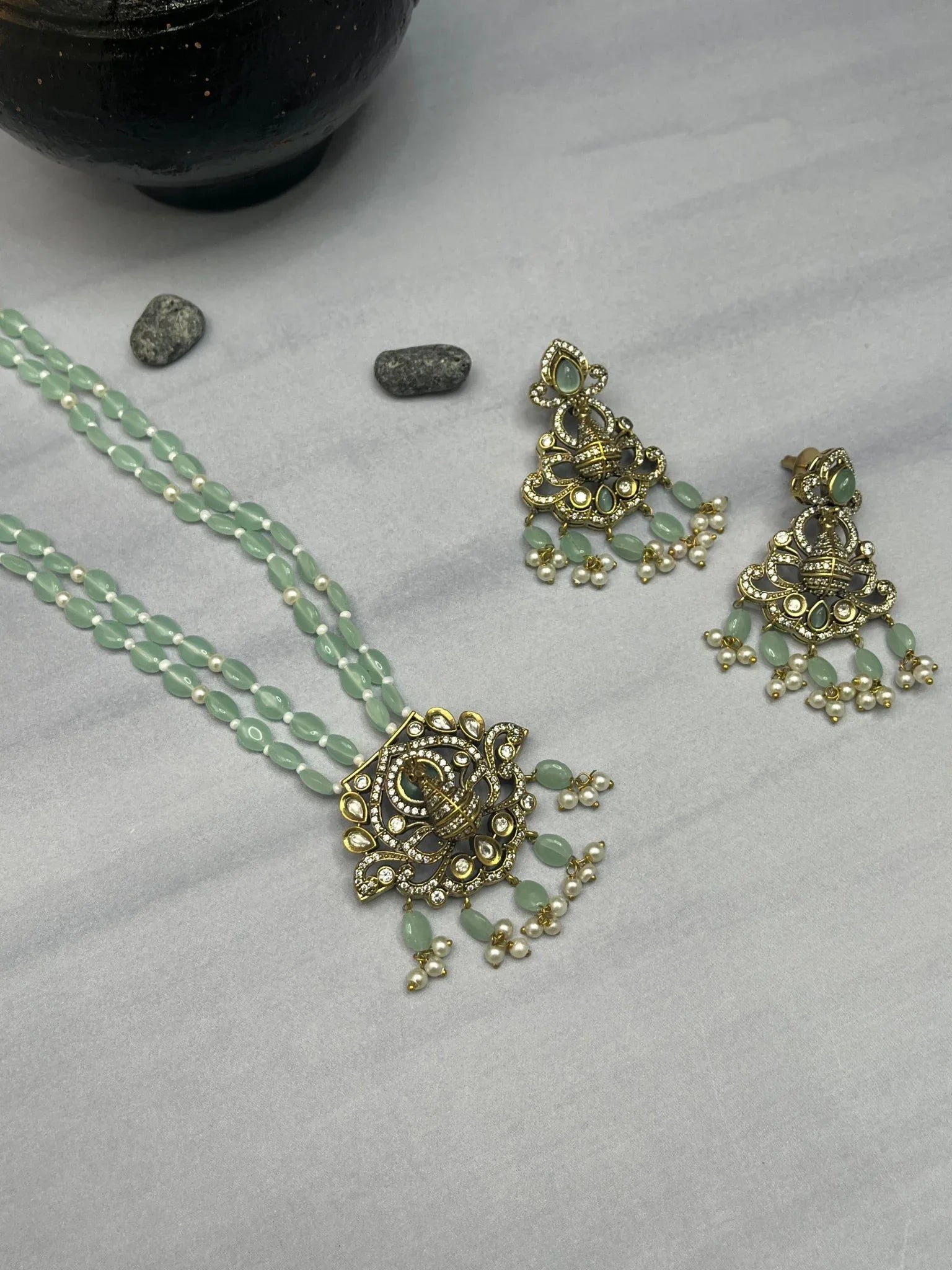 Peacock Long Necklace 1404 - Mahilas