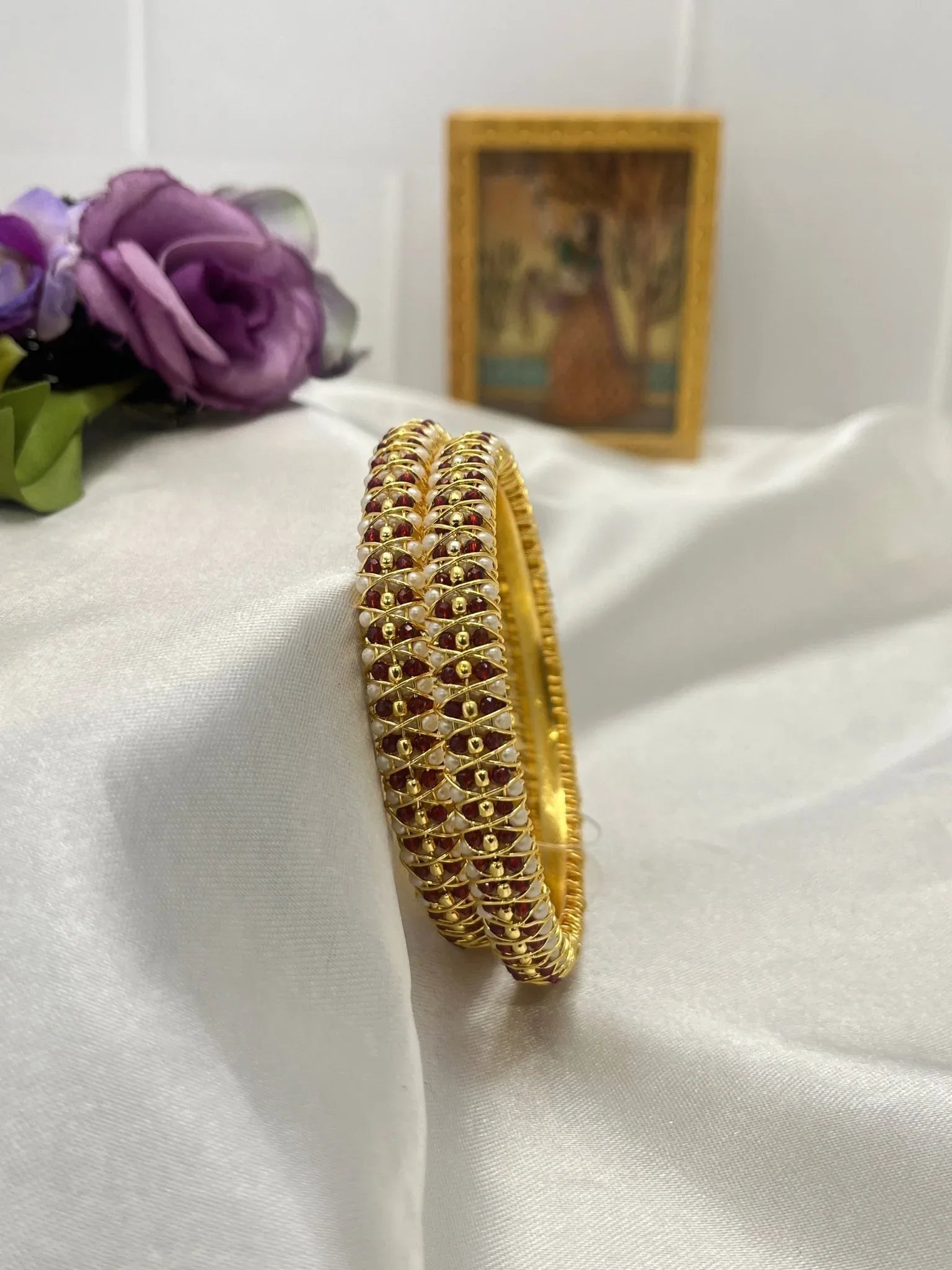 Pearl Bangles Set 011 - Mahilas