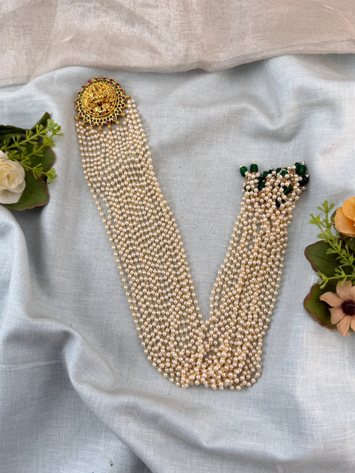 Pearl Layer Long Pendant Jadebille | J0015 - Mahilas