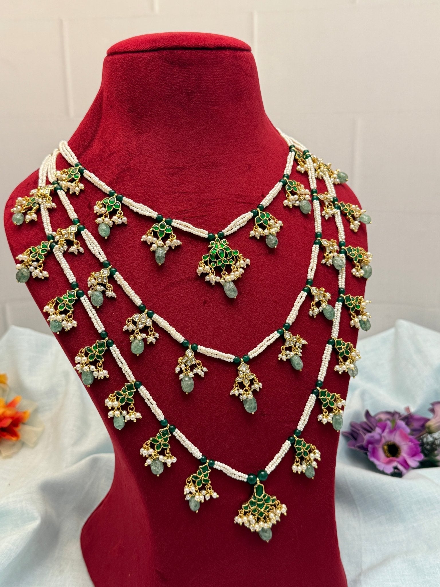 Premium Jadau Kundan Necklace 418 - Mahilas