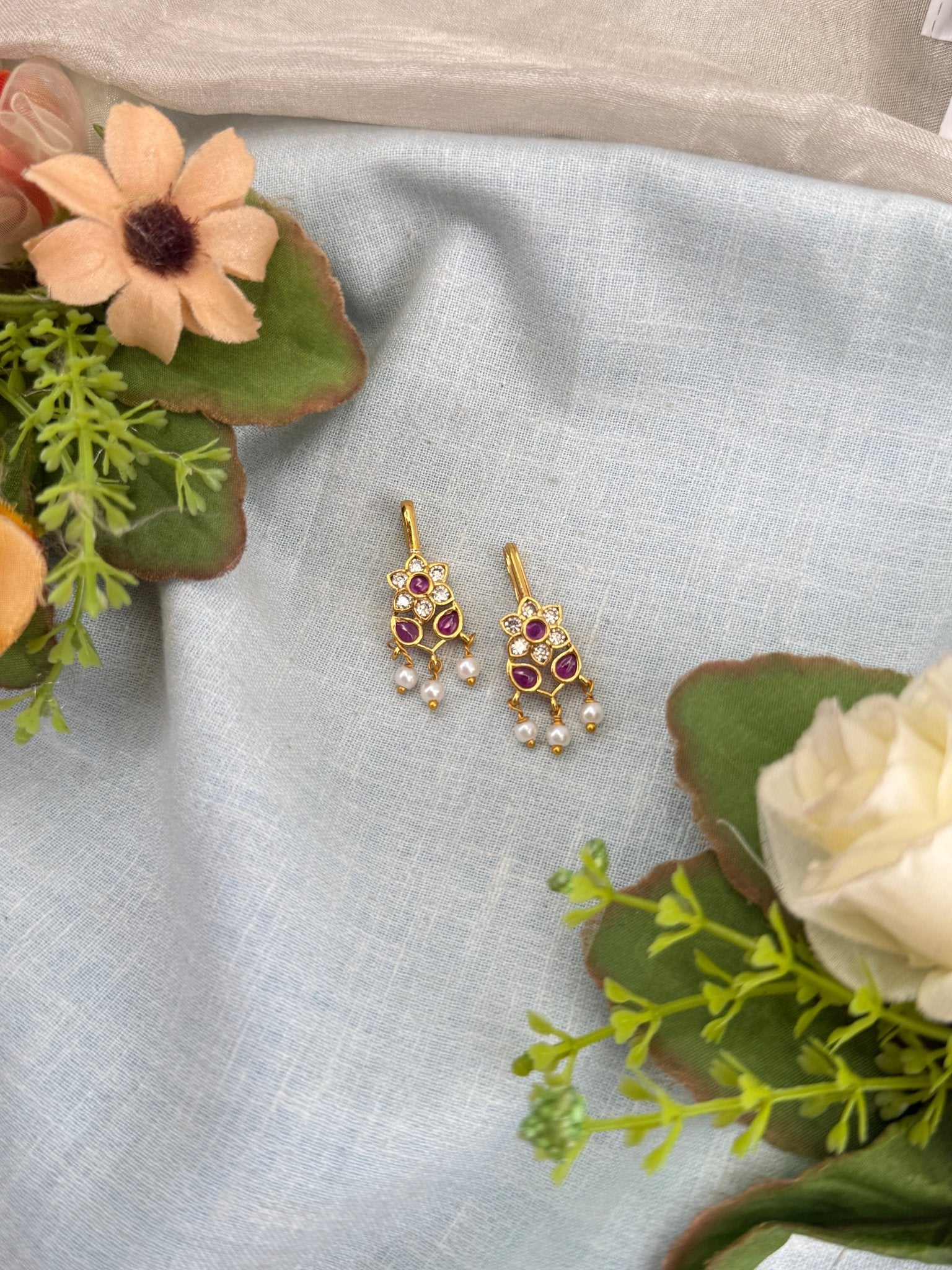 Royal Antique Bugadi Earrings 1196 - Mahilas